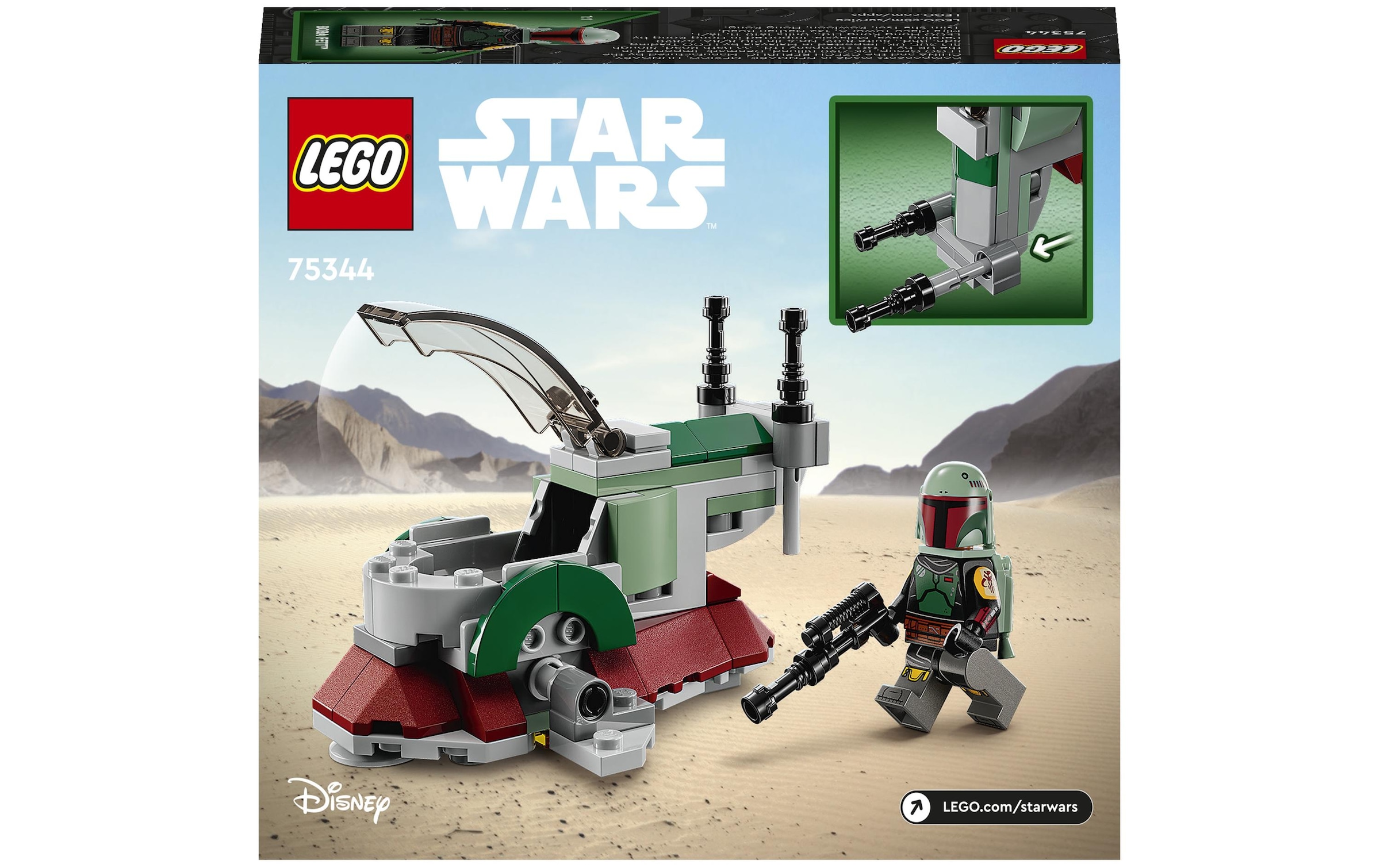 LEGO® Konstruktionsspielsteine »SW Boba Fetts Starship Microfighter«, (85 St.)