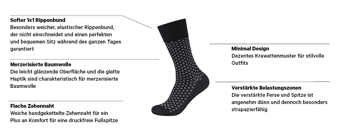 JOOP! Socken »premium essentials«, (2 Paar), mit elastischem Bund