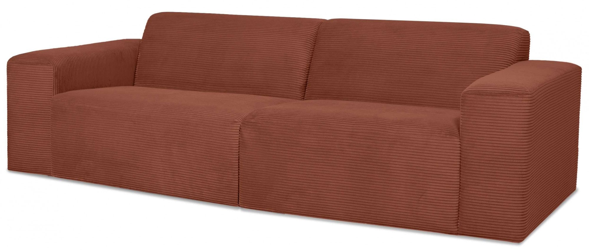 INOSIGN 3-Sitzer »Koa, 228 cm, Modulsofa in Webstoff, Cord«, Designsofa, weicher Lounge-Sitzkomfort, Welleunterfederung, bodentief