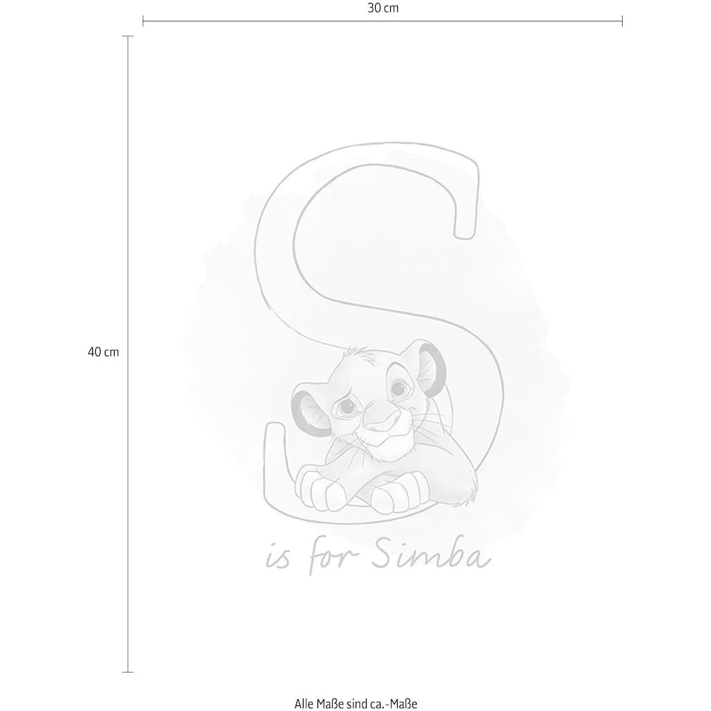 Komar Poster »S like Simba«, Disney, (1 St.)