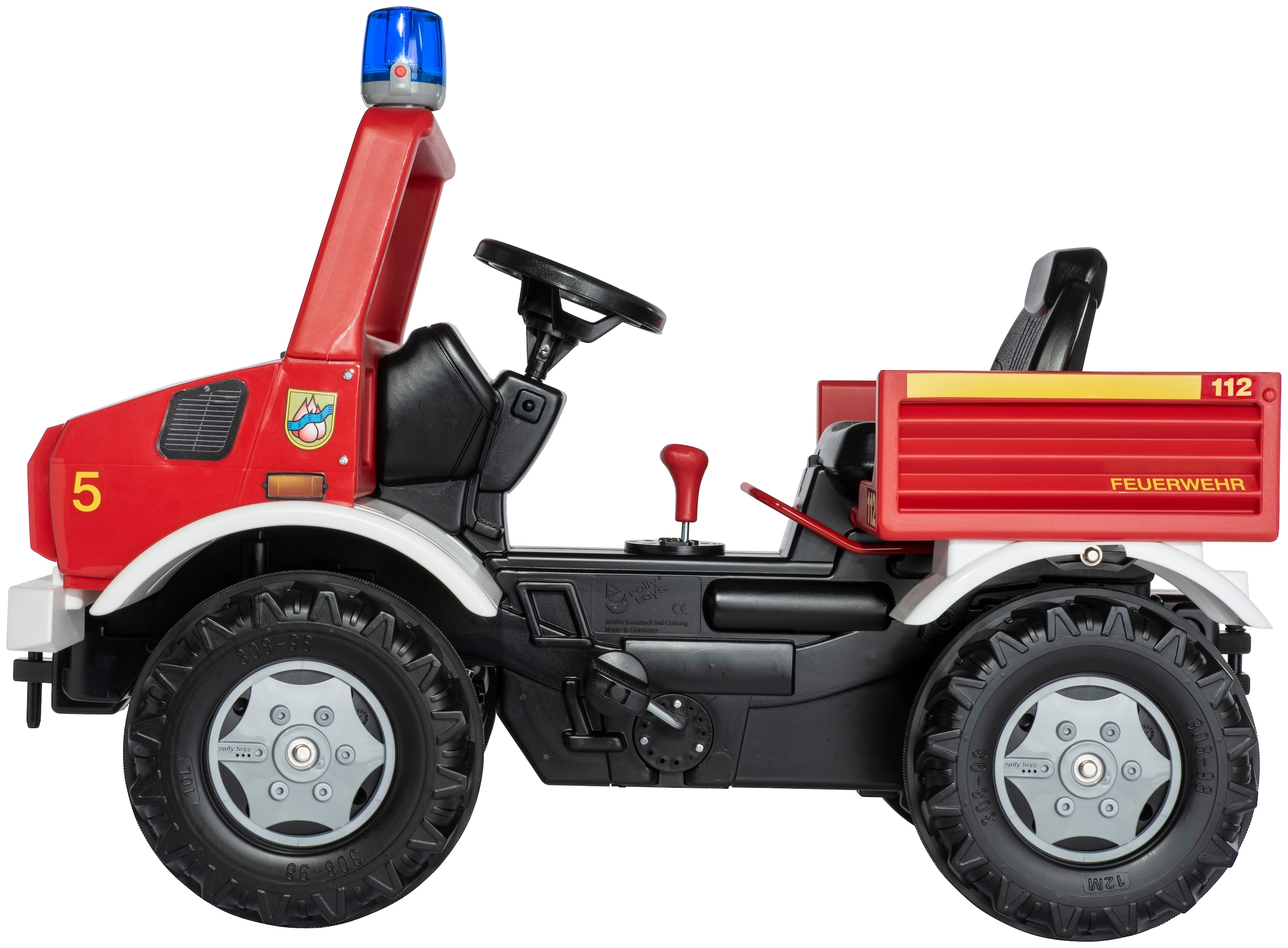 rolly toys® Tretfahrzeug »rollyUnimog Fire«, inkl. rollyFlashlight