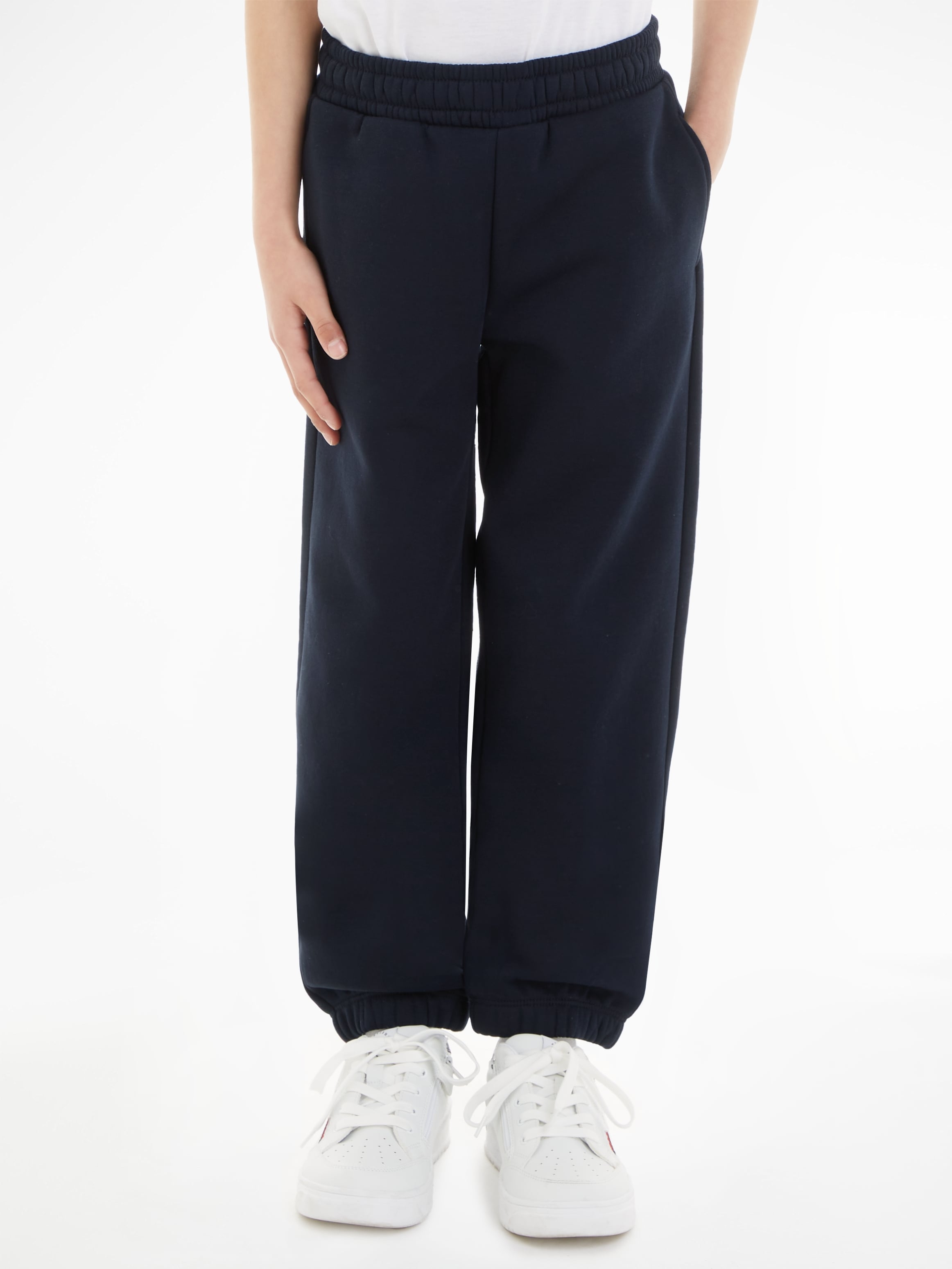 Tommy Hilfiger Sweathose »U TIMELESS FLEECE SWEATPANTS«, Baby bis 2 Jahre, Gummizug Taille & Beinabschlüsse, Eingrifftaschen