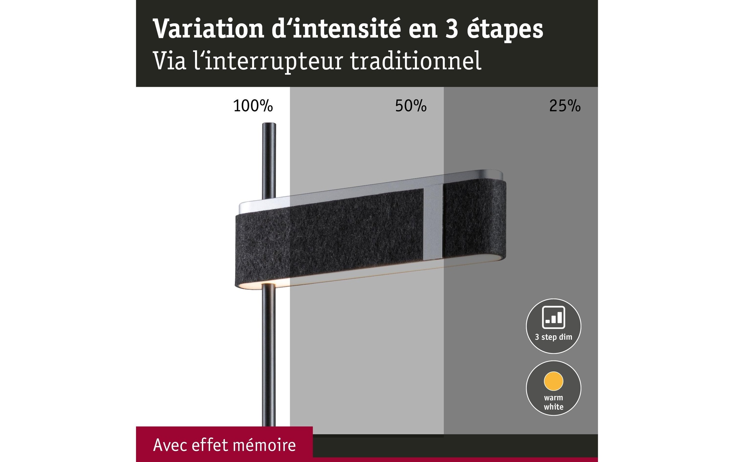 Paulmann LED Stehlampe »Jagun 2700K 20.4W«, 1 flammig