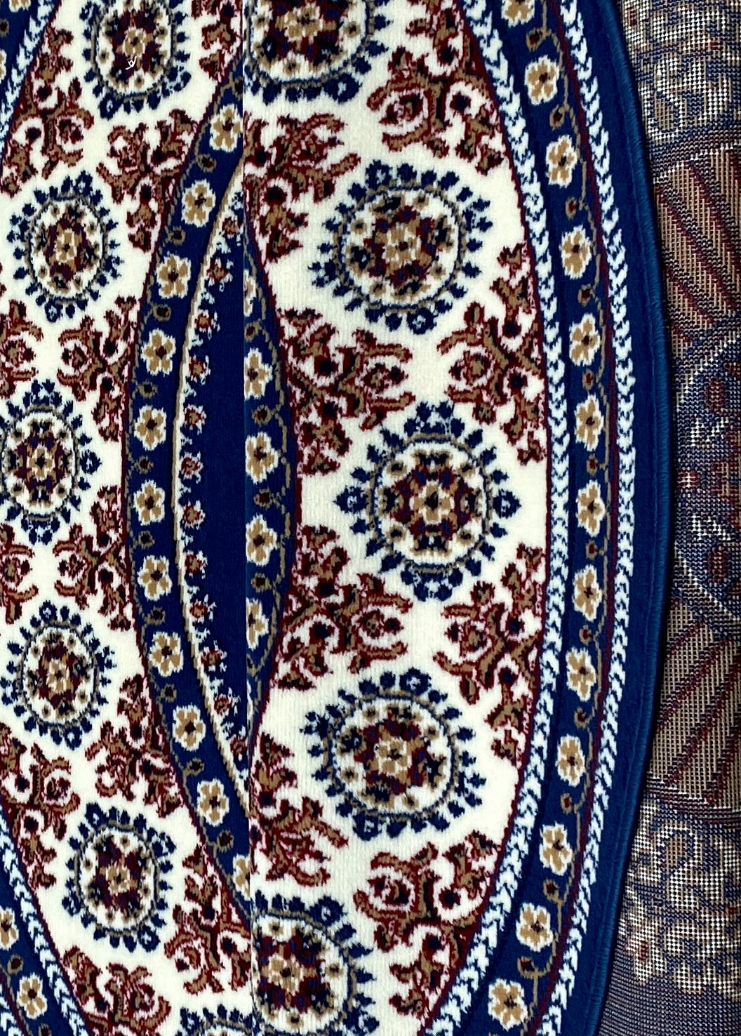 Home affaire Teppich »Shari«, rund, Orient-Dekor, mit Bordüre, Kurzflor, weich, pflegeleicht, elegant