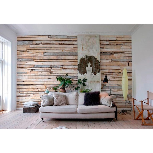 Komar Fototapete »Whitewashed Wood«, 368x254 cm (Breite x Höhe), inklusive  Kleister zu günstigen Preisen kaufen | Jelmoli-Versand