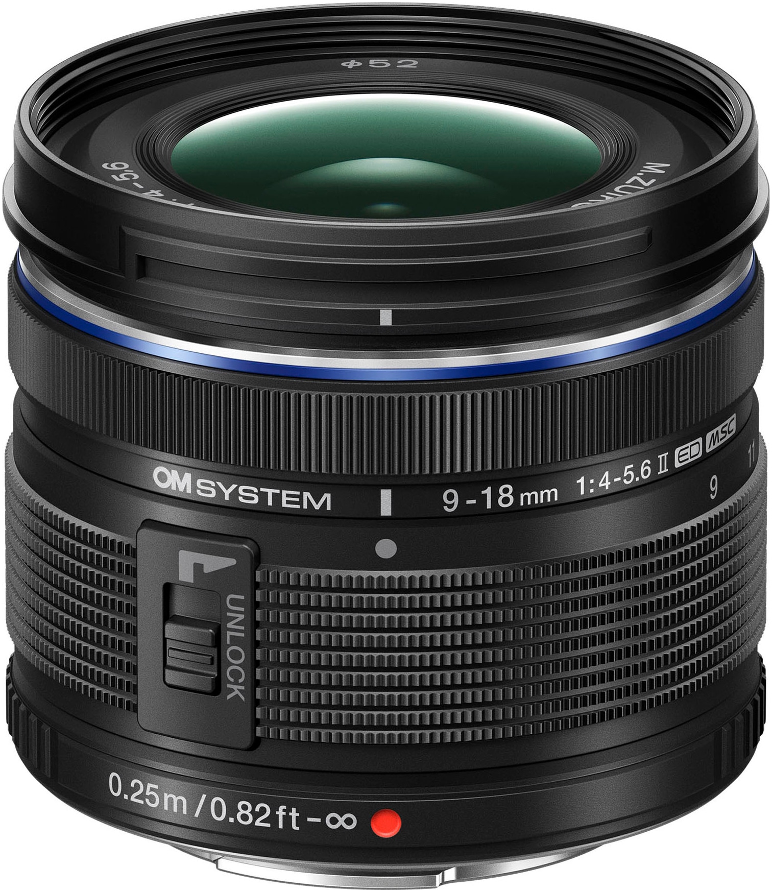 OM SYSTEM Weitwinkelobjektiv »M.ZUIKO DIGITAL ED 9-18mm F4.0-5.6 II«, passend für Olympus & OM SYSTEM MFT Kameras