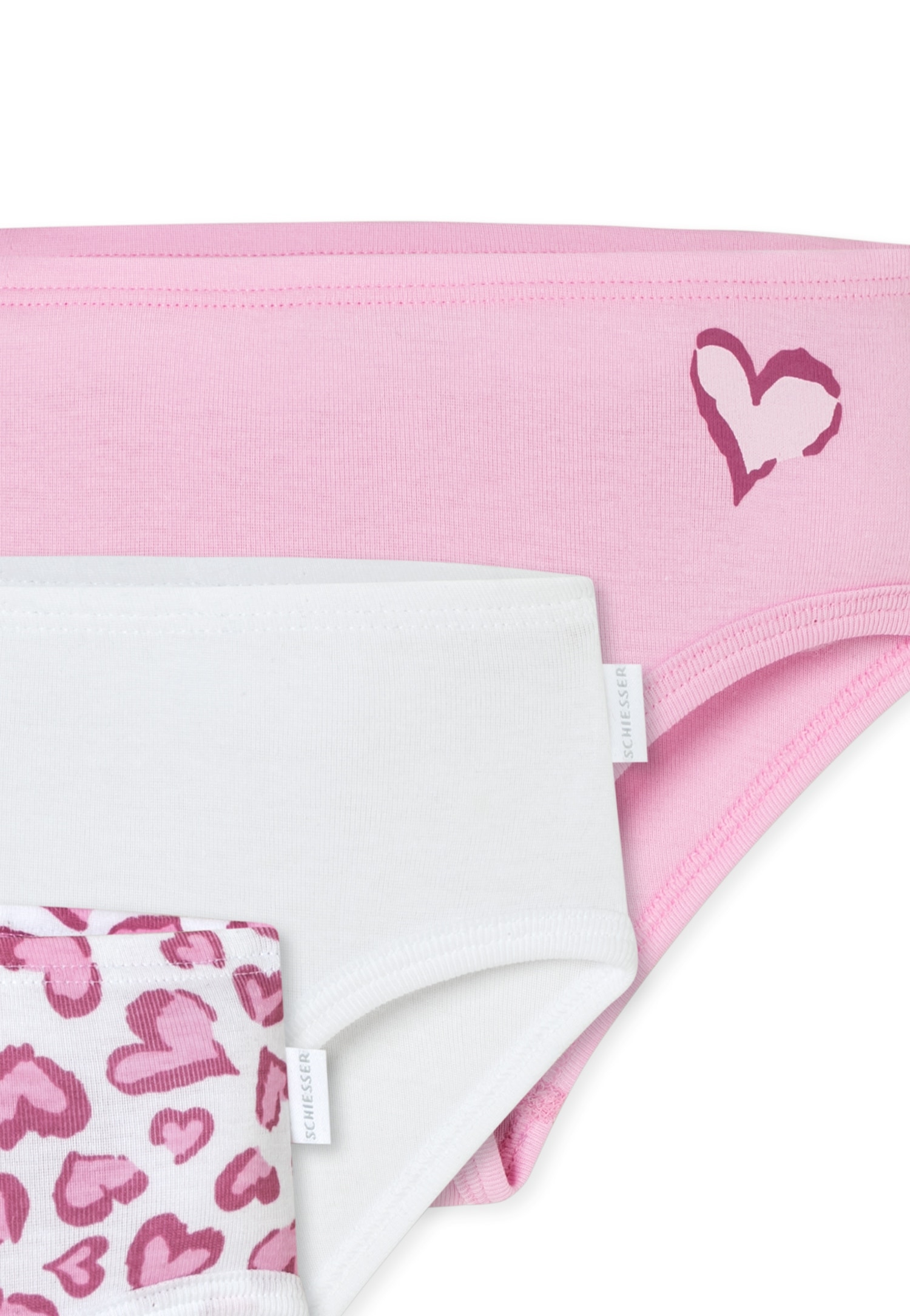 Schiesser Hüftslip, (3er-Pack), mit süssem Muster