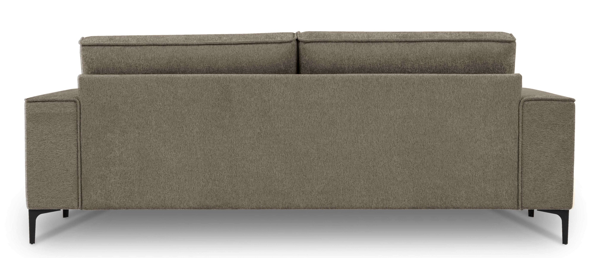Places of Style 3-Sitzer »3er Sofa Oland, Struktur, Flachgewebe, Luxus-Microfaser, Boucle«, 224 cm, Wellenunterfederung, Skandi-Design, Metallfüsse