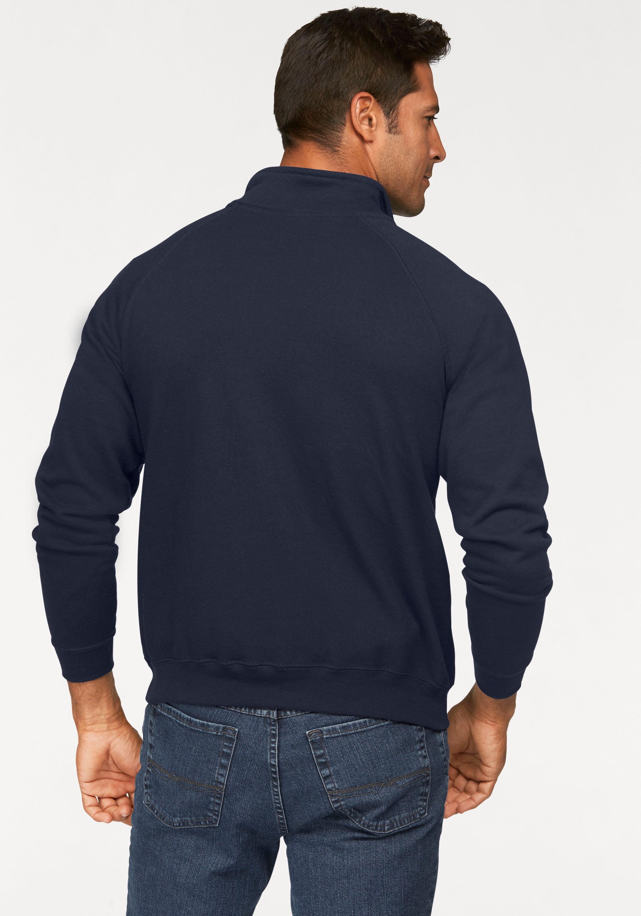 Fruit of the Loom Sweatshirt, mit Reissverschluss