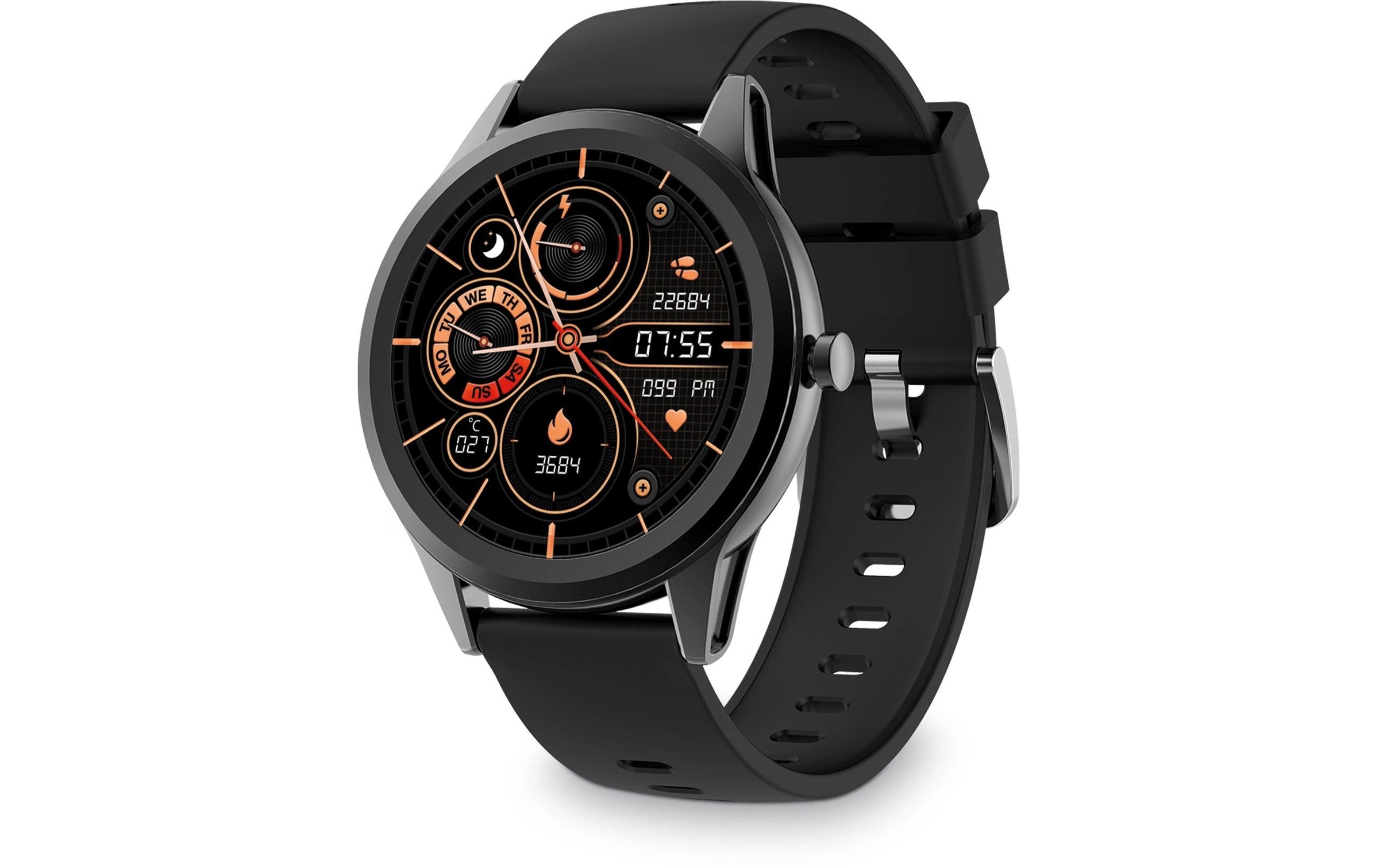 Smartwatch »KSiX Globe Gray«, (Android Wear)