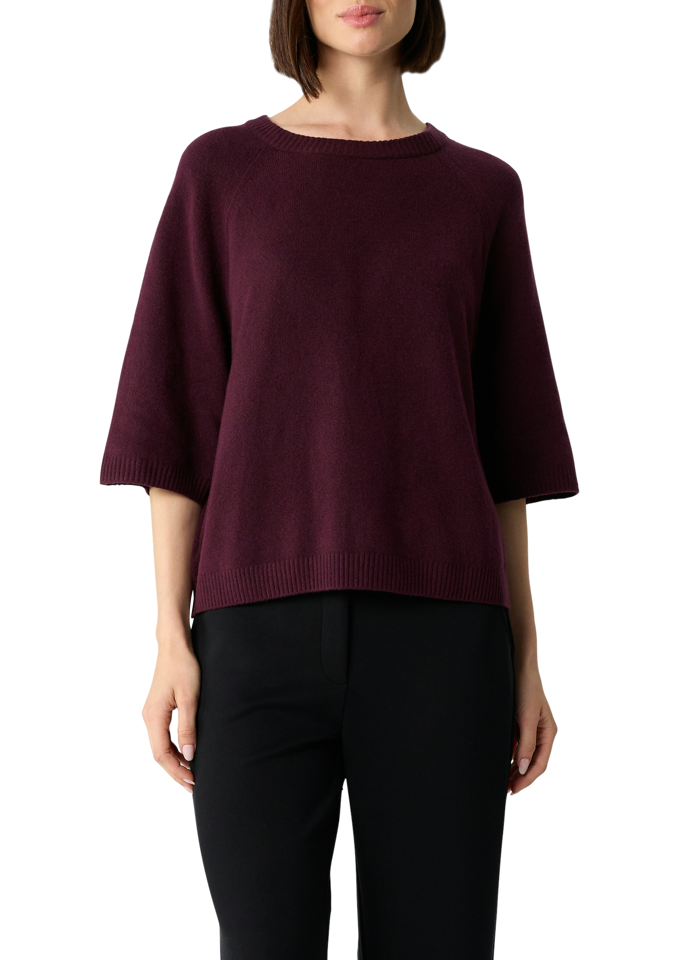 Comma Strickpullover mit weitem 3/4-Arm