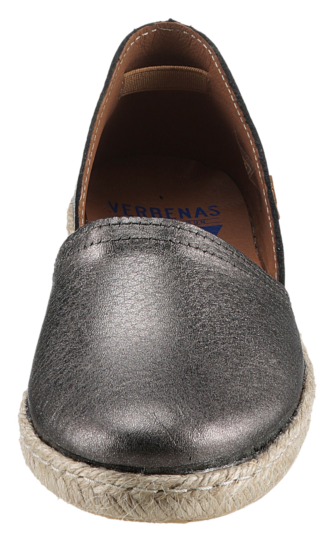 VERBENAS Espadrille »CARMEN NUCLEO METAL«, Slipper, Sommerschuh, Strandschuh im Metallic Look