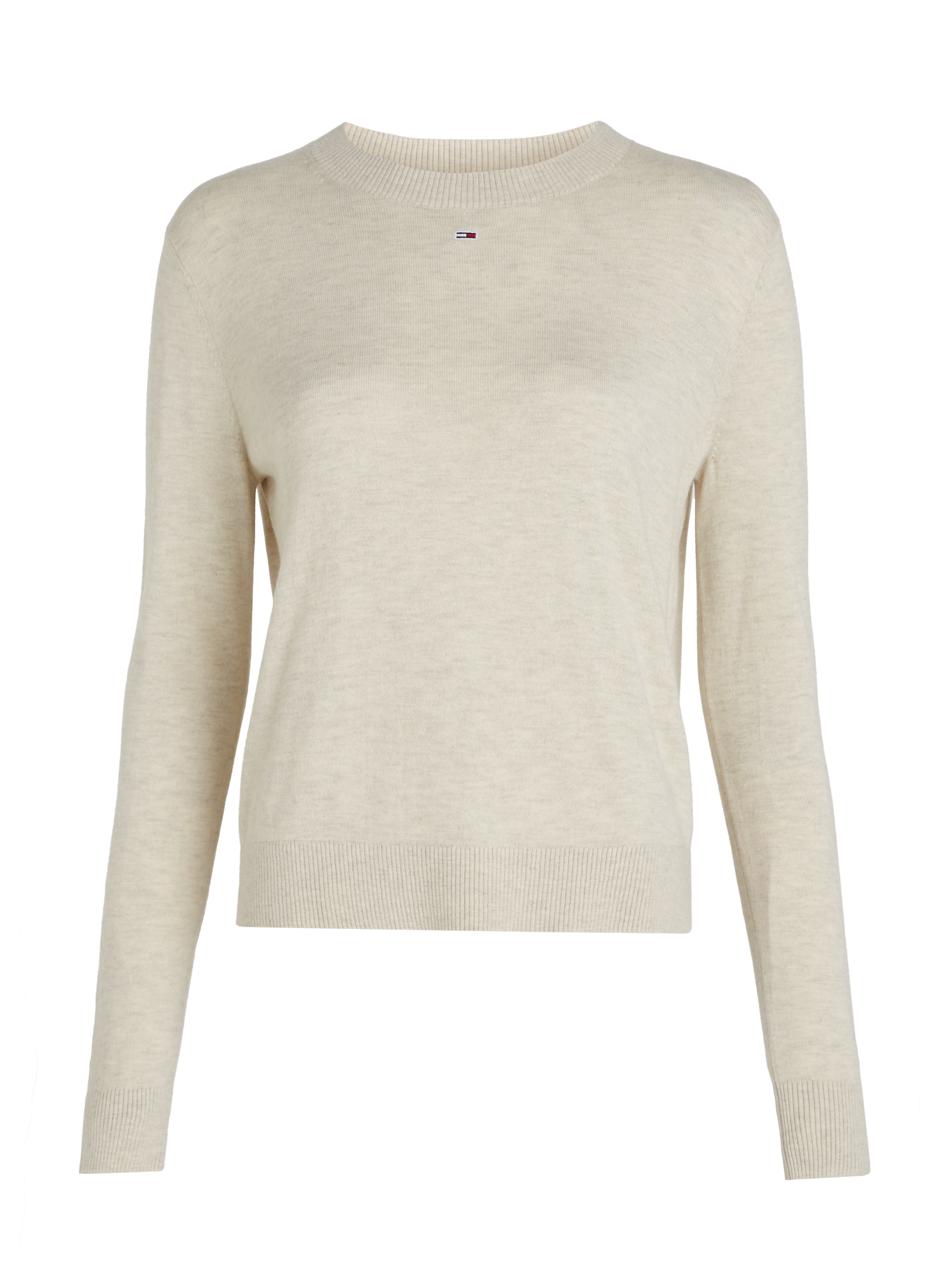 Tommy Jeans Strickpullover »TJW ESSENTIAL CREW NECK SWEATER«, mit Logostickerei