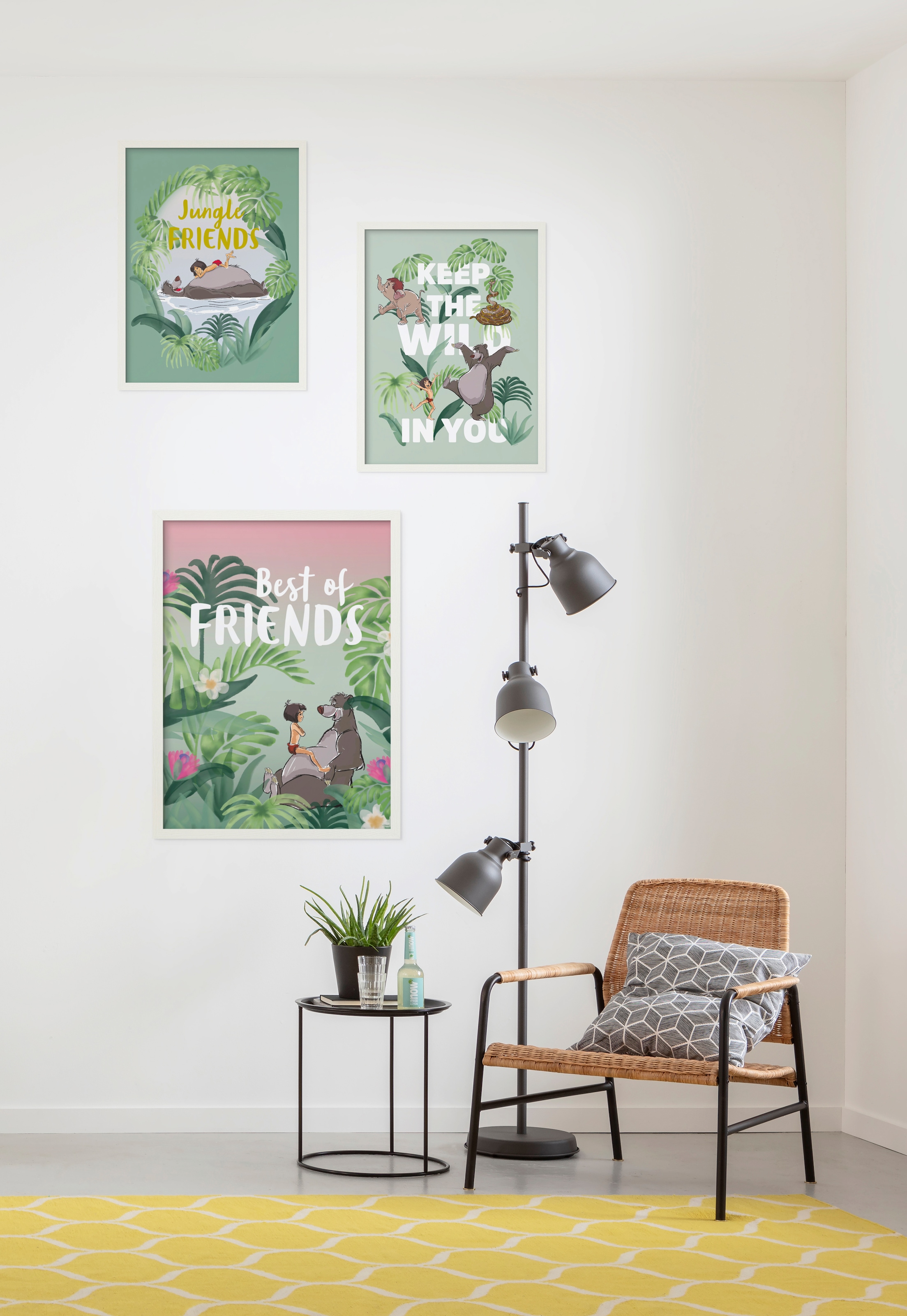 Komar Poster »Jungle Book Friends«, Disney, (1 St.), Kinderzimmer, Schlafzimmer, Wohnzimmer