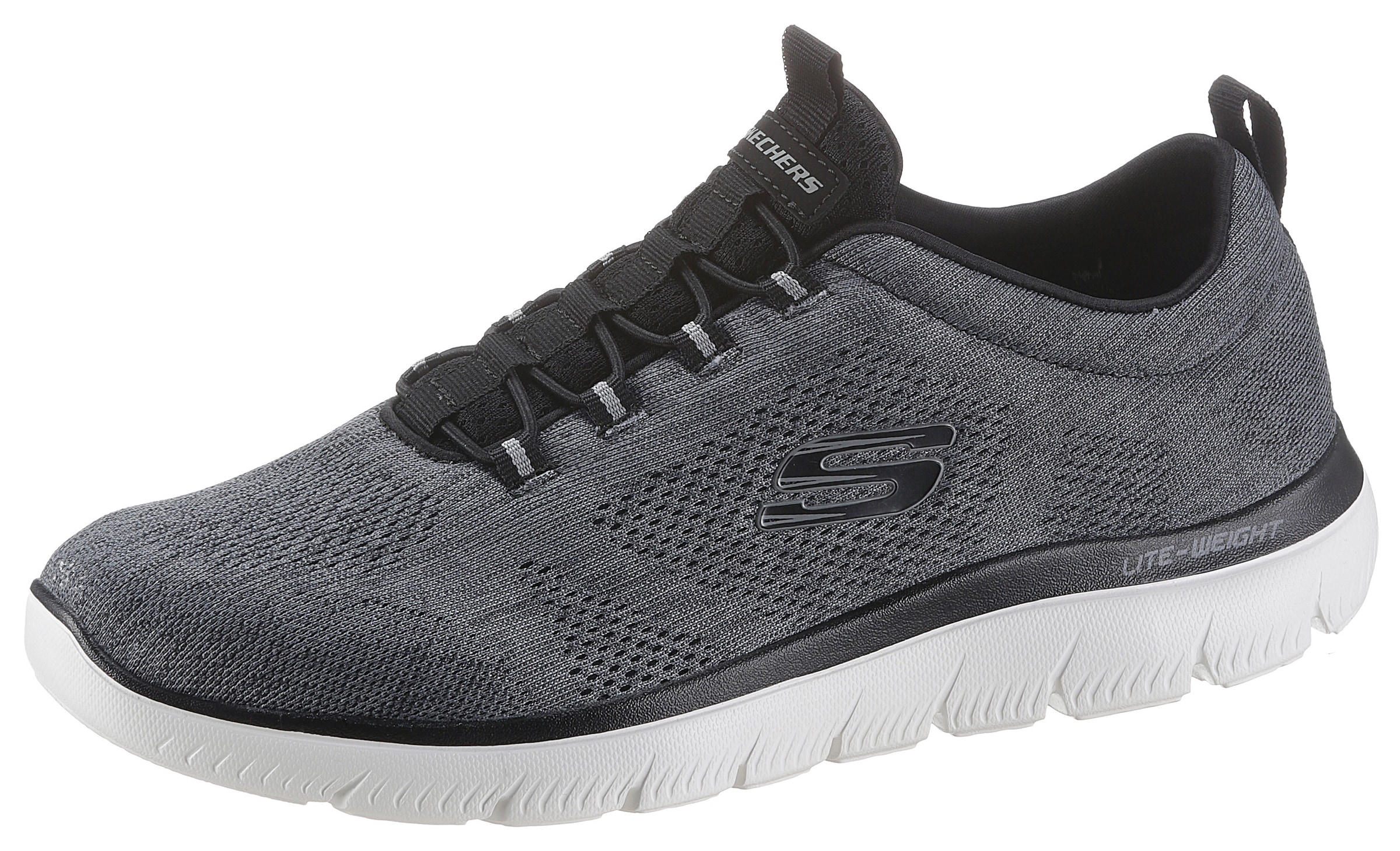 Skechers Slip-On Sneaker »SUMMITS« Freizeitschuh, Slipper, Komfortschuh mit elastischer Bungee-Schnürung