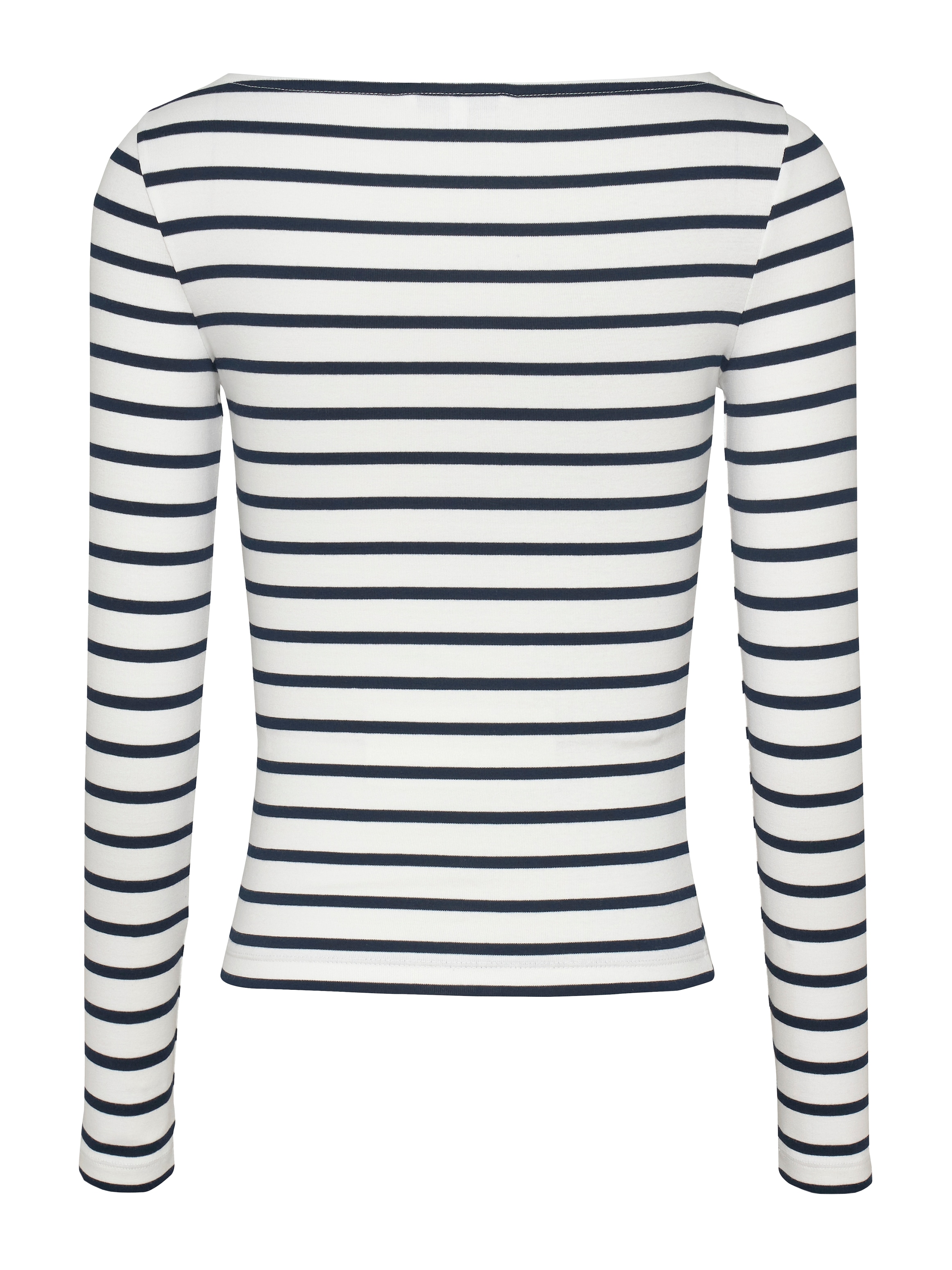Tommy Jeans Langarmshirt »TJW BOAT NECK TOP LS«, mit Logostickerei