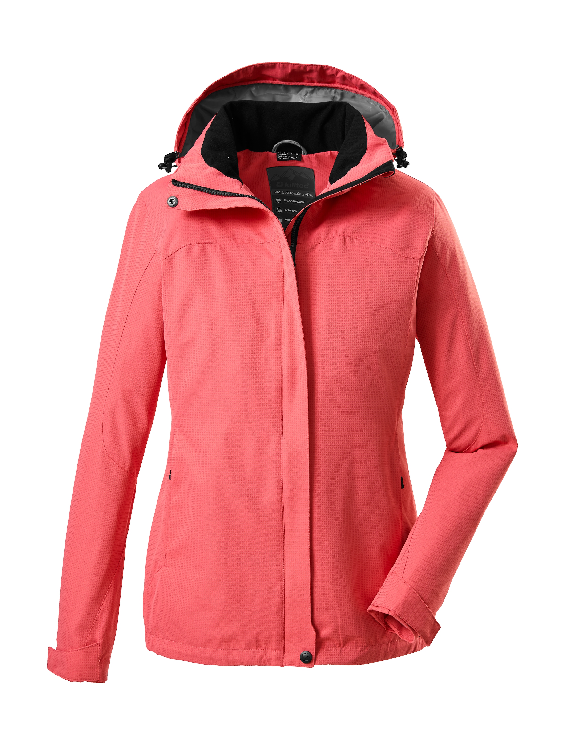 Killtec Outdoorjacke »Inkele«, Damenjacke mit abnehmbarer Kapuze, wind- und wasserdicht, atmungsaktiv