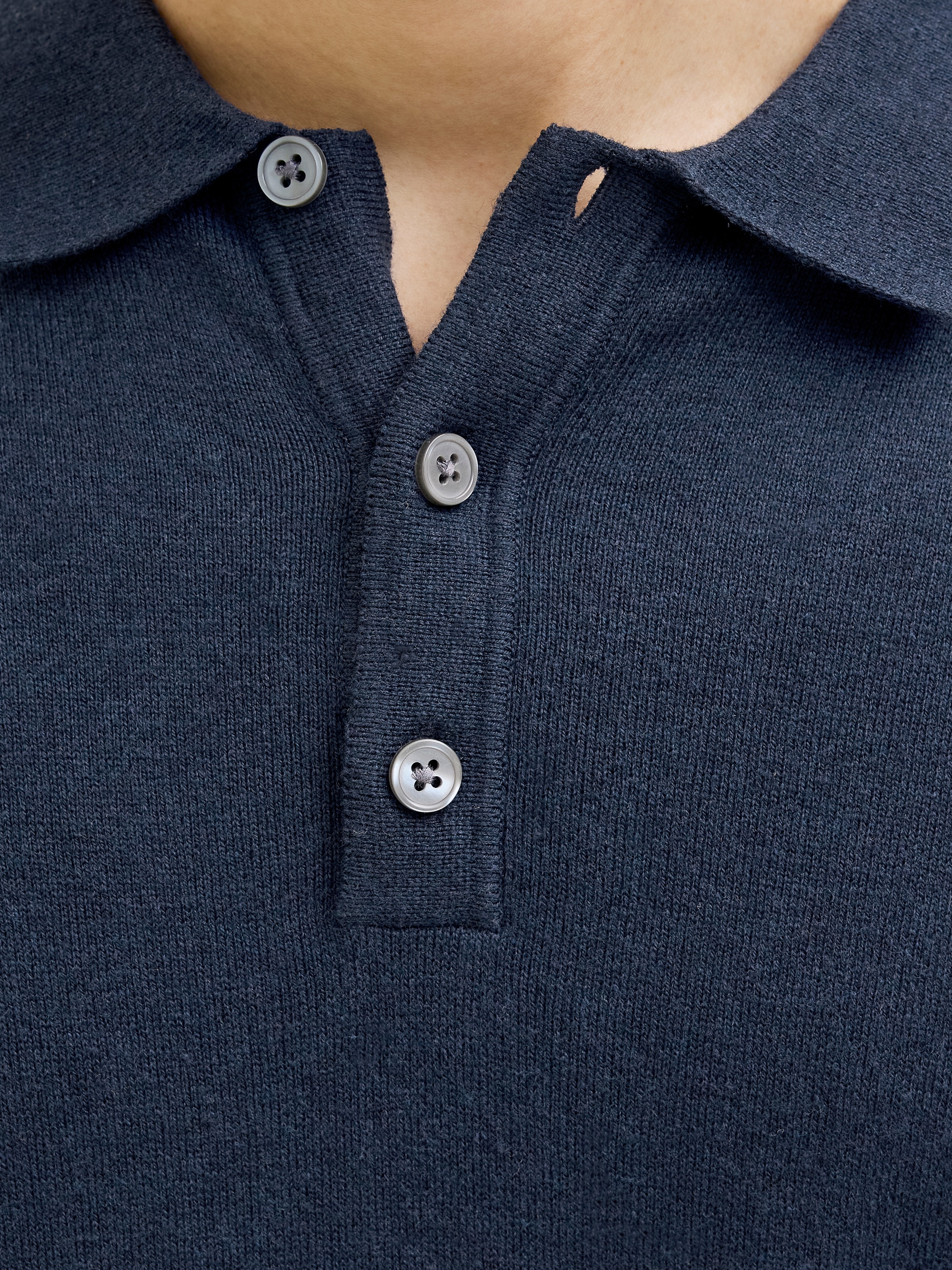 Jack & Jones Kurzarmpullover »JJEEMIL KNIT RELAXED POLO SS SN«, mit Polo Kragen