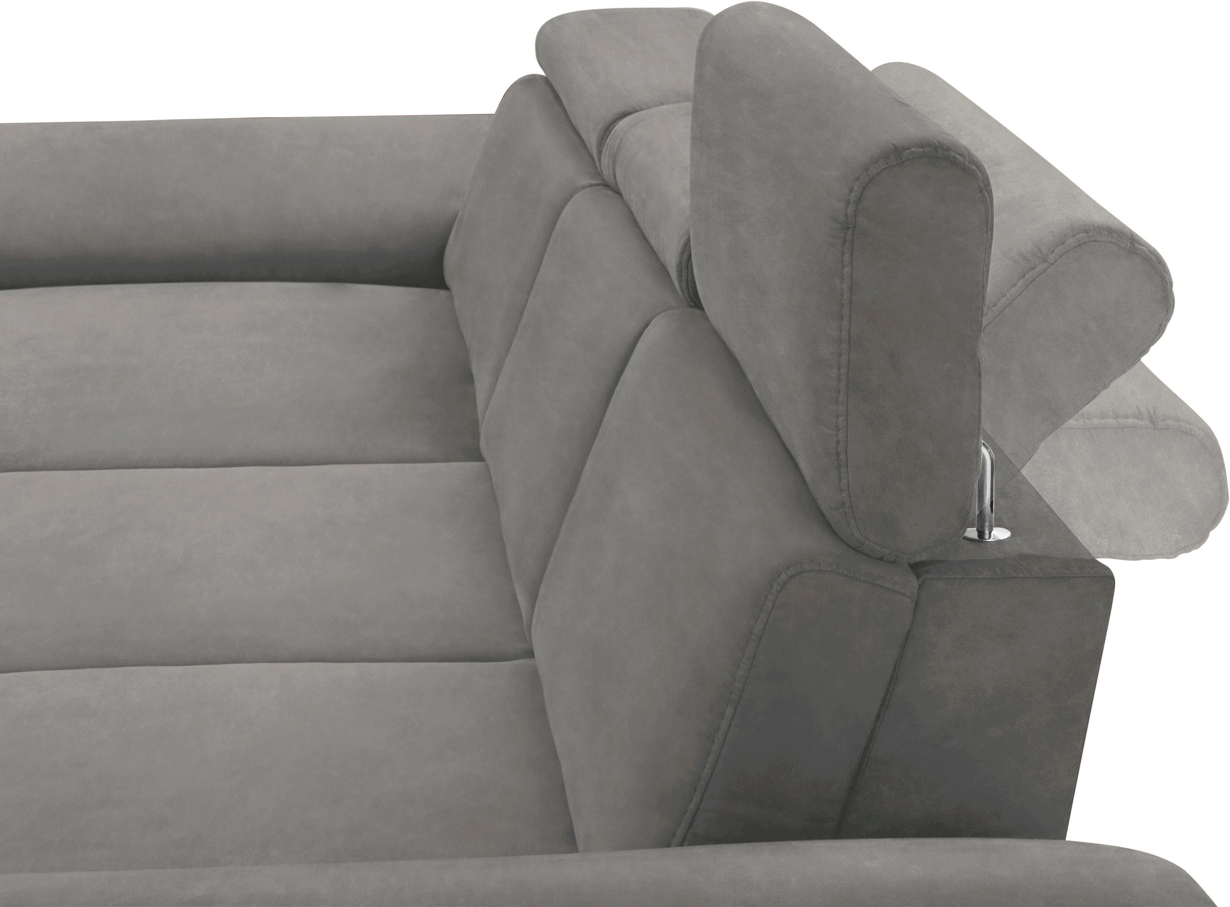 sit&more Ecksofa »Scorpio L-Form«, inklusive Sitztiefenverstellung, wahlweise mit Kopfverstellung