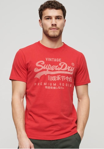 T-Shirt »Basic Shirt CLASSIC VL HERITAGE T SHIRT mit Logodruck«, (Klassische Passform...