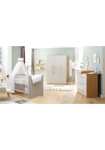 Lüttenhütt Baby Babyzimmer-Komplettset »Lauris, grau/eiche«, (Set, 3 St.), FSC®-Holz... kaufen