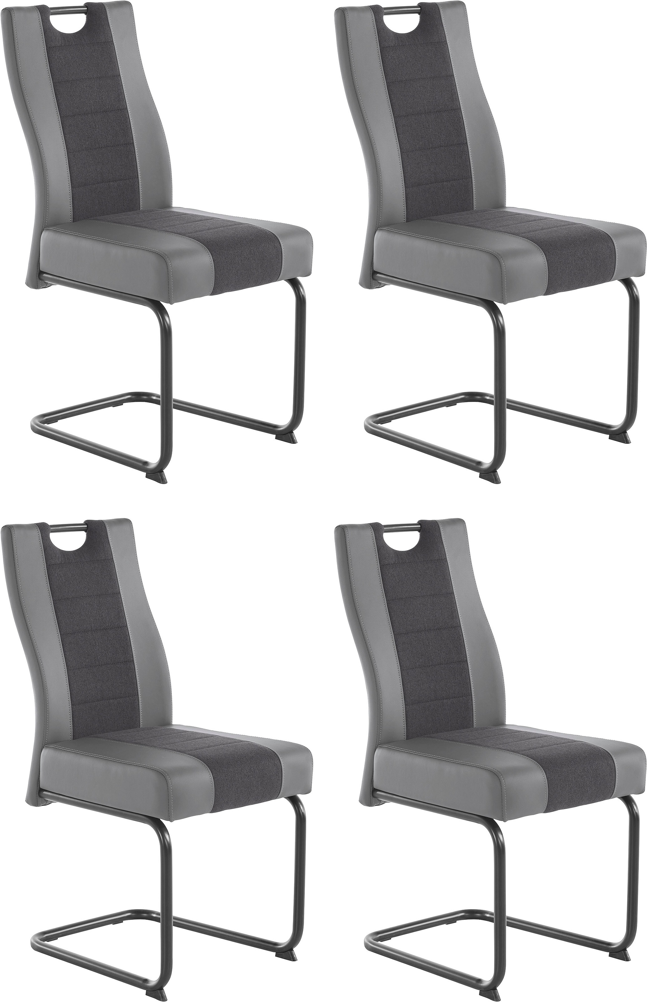HELA Esszimmerstuhl "Erika S" (Set) 4 Stk.2 oder 4 Stück, komfortable Federkern Polsterung, Freischwinger