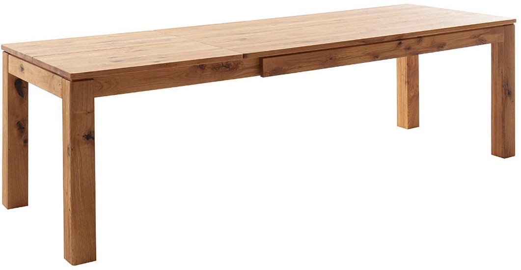 MCA furniture Esstisch »ETNA 4-Fuss Tisch«, (Einzelstück), Massivholz,durchgehende Lamelle,Stollenfuss 10x10cm,Tischplatte 2,5cm