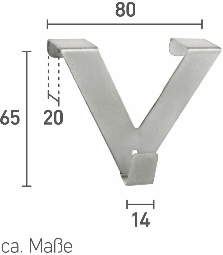 V-Haken, | Gardinenhaken zum Aufsetzen kaufen Good auf Life (Packung, online Jelmoli-Versand 2 »Riva«, Fenster- St.), und Türrahmen