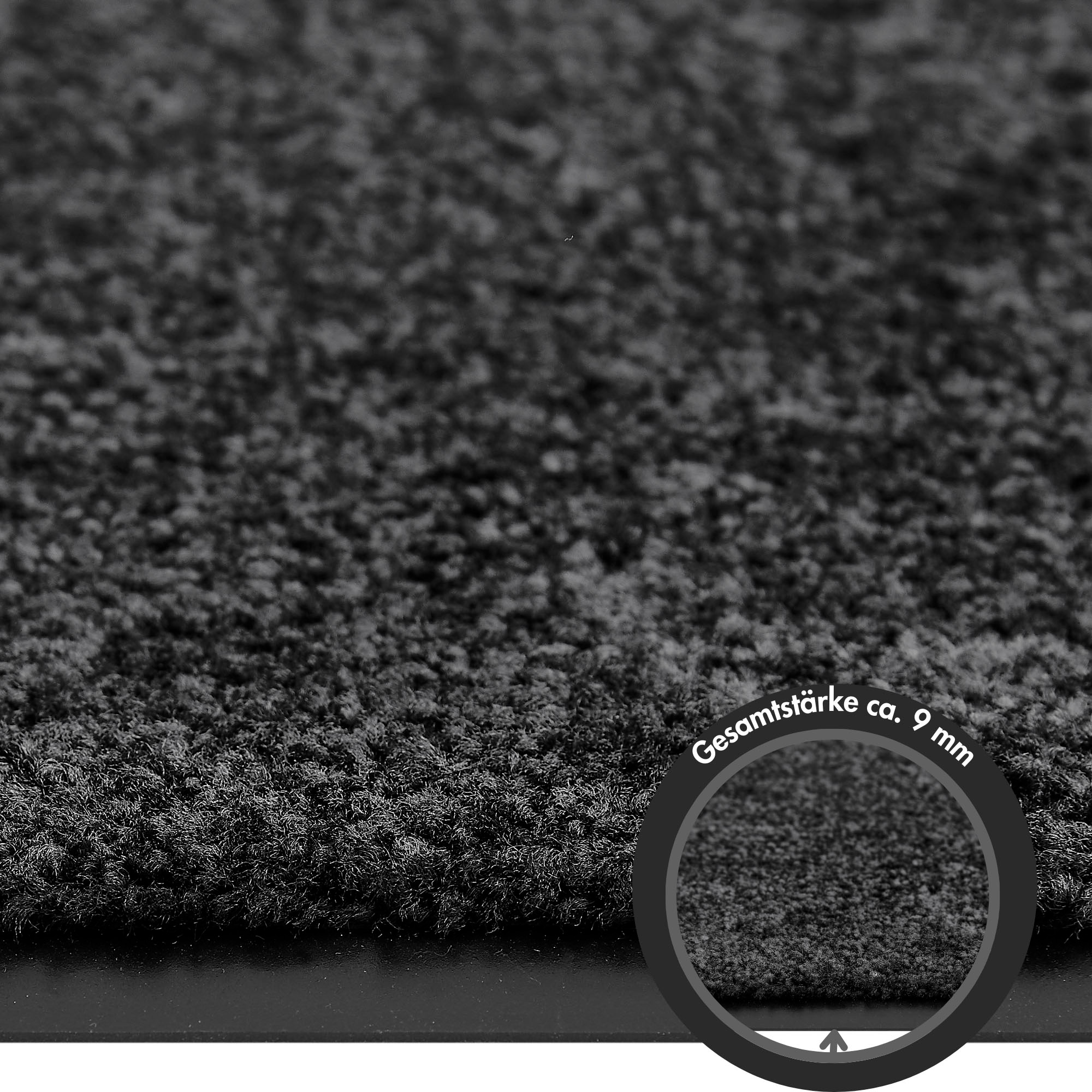 my home Fussmatte »Fresh Step, Made in Belgium«, rechteckig, 7 mm Höhe, für den Eingangsbereich, Uni-Farben, rutschhemmend, robust, waschbar