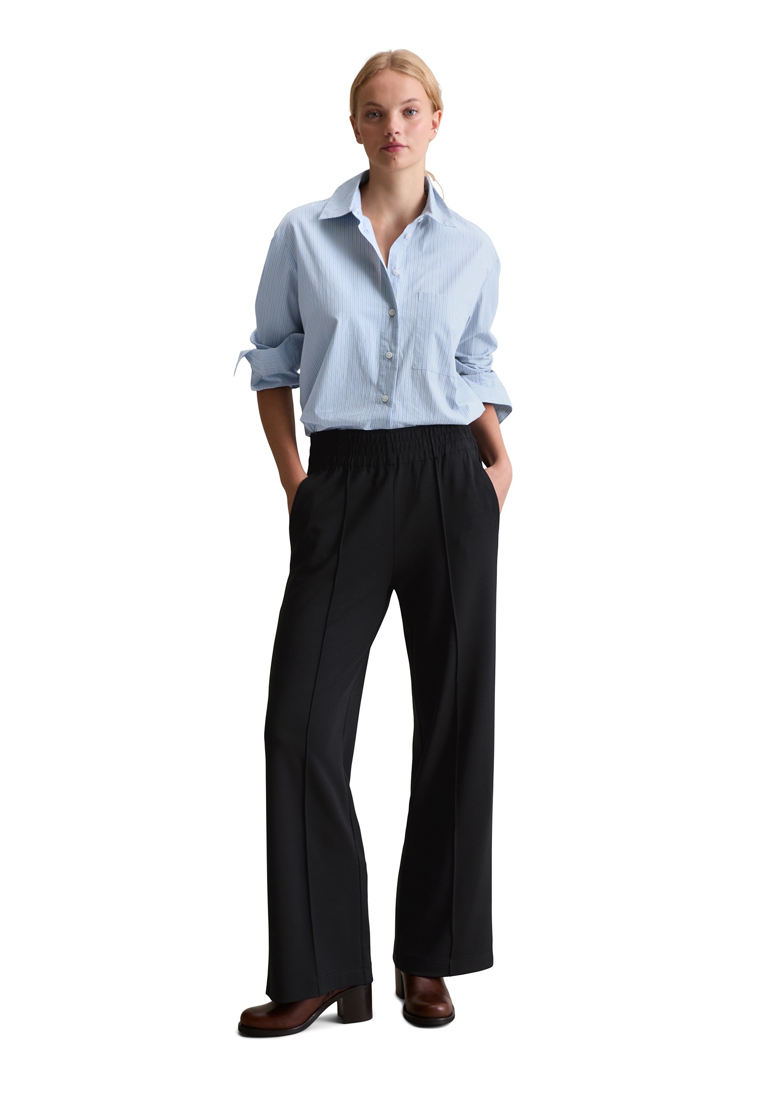 Marc O'Polo DENIM Jerseyhose, regular fit aus fliessendem Modal-Mix, elastischer Bund