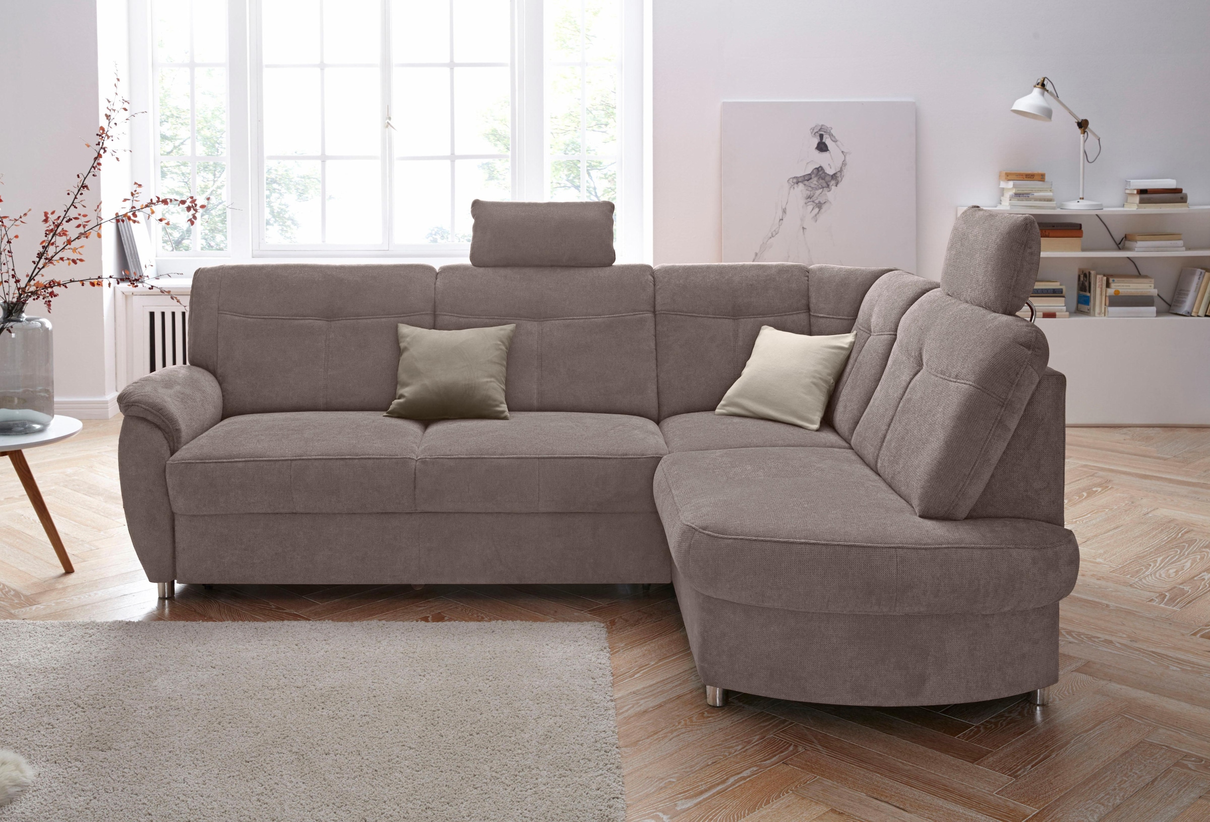 sit&more Ecksofa "Sonoma L-Form" wahlweise mit Bettfunktion und Bettkasten