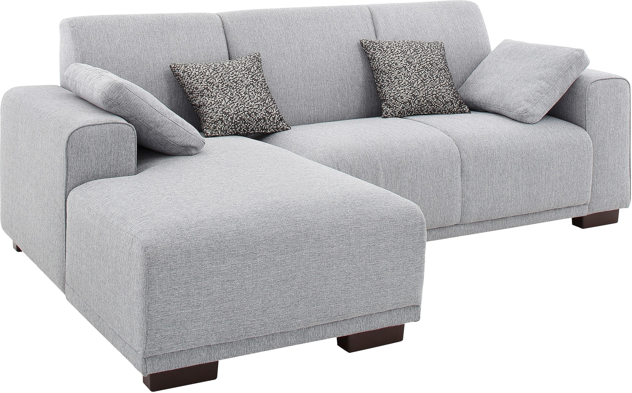 Home affaire Ecksofa »Bornholm incl. 2 Kissen, Stellmasse 234x162 cm L-Form«, Recamiere wahlweise links oder rechts bestellbar