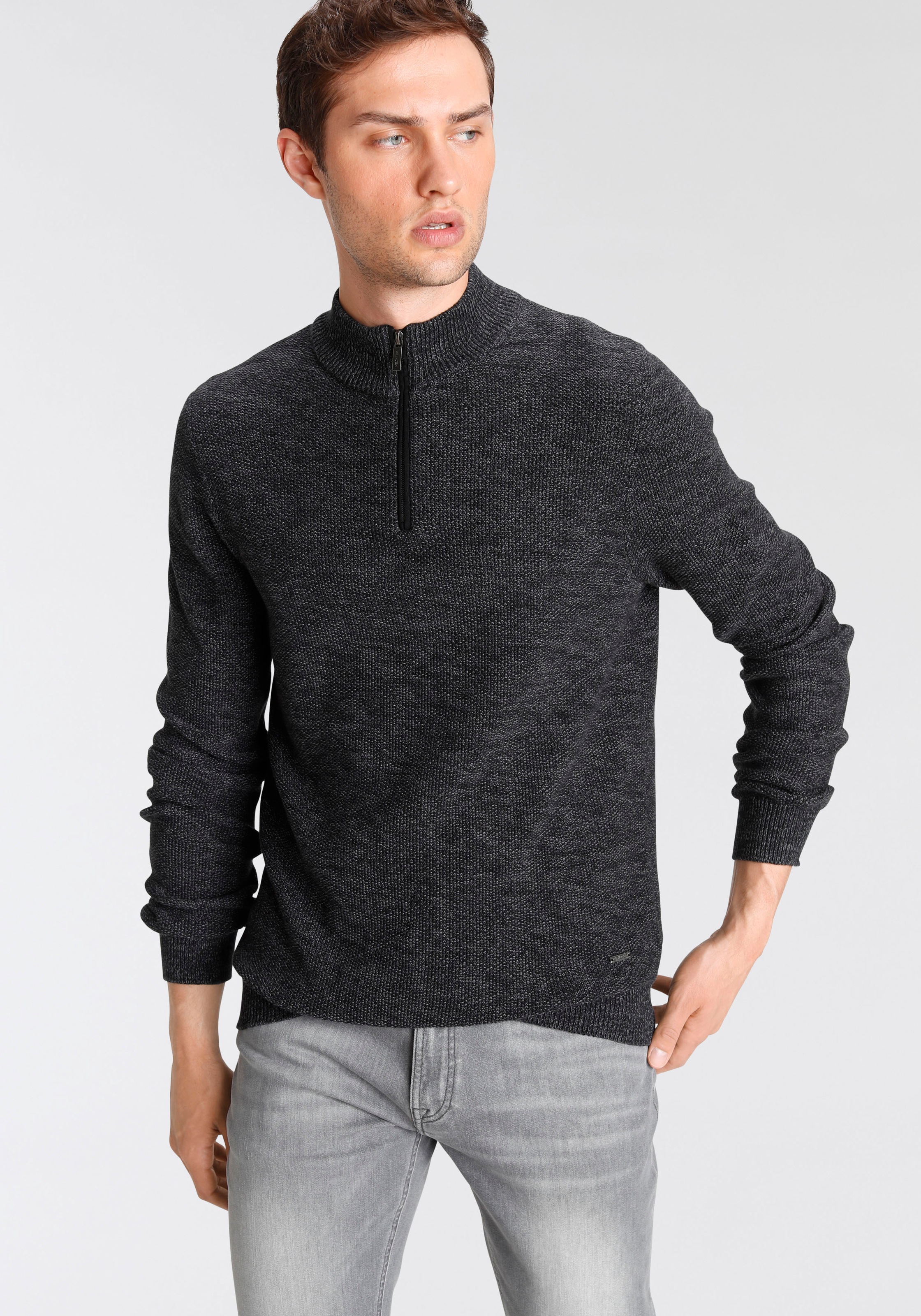 Daniel Hechter Strickpullover, mit halbem Reissverschluss kaufen