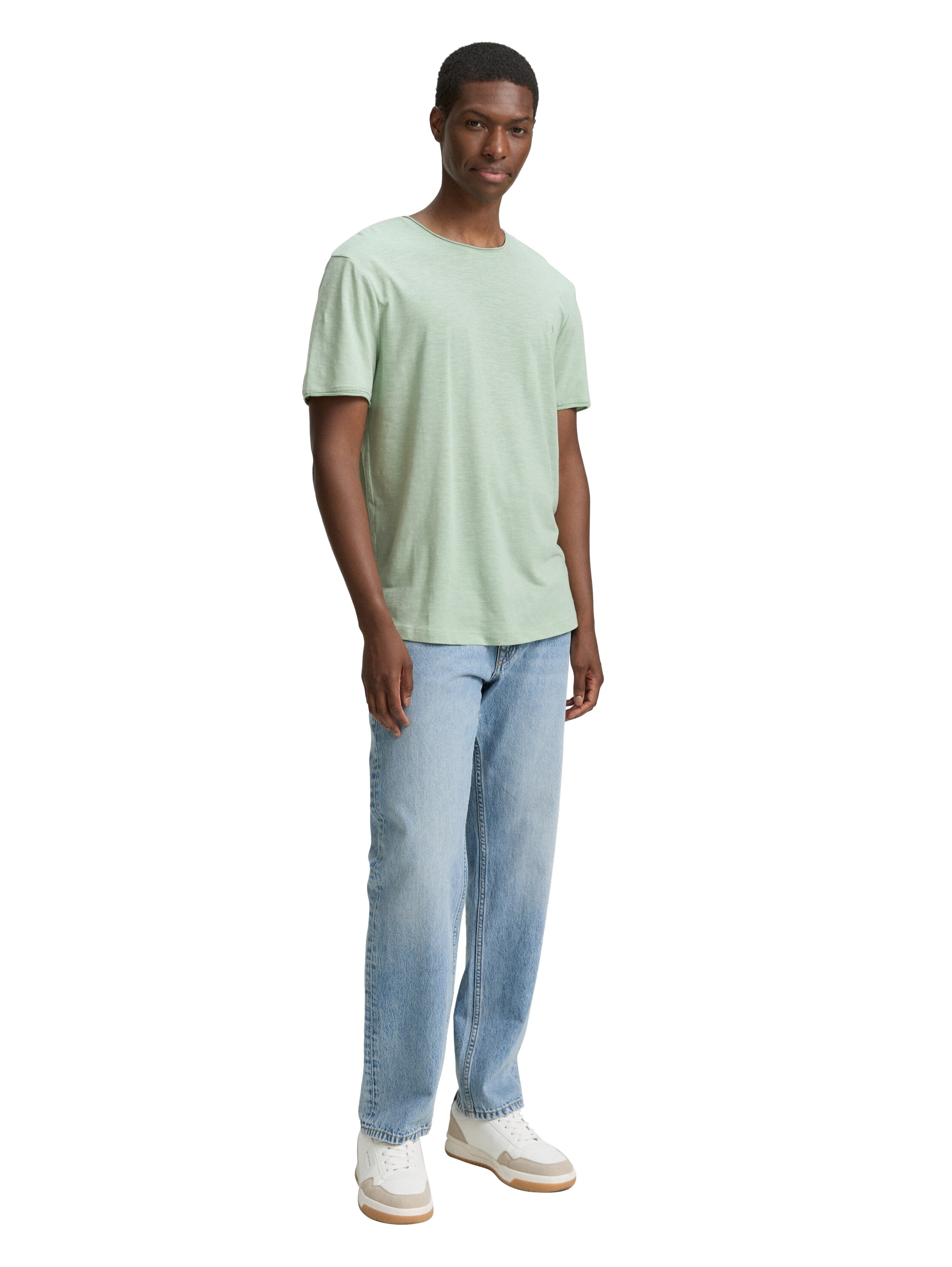 TOM TAILOR Denim T-Shirt, in Melange-Optik