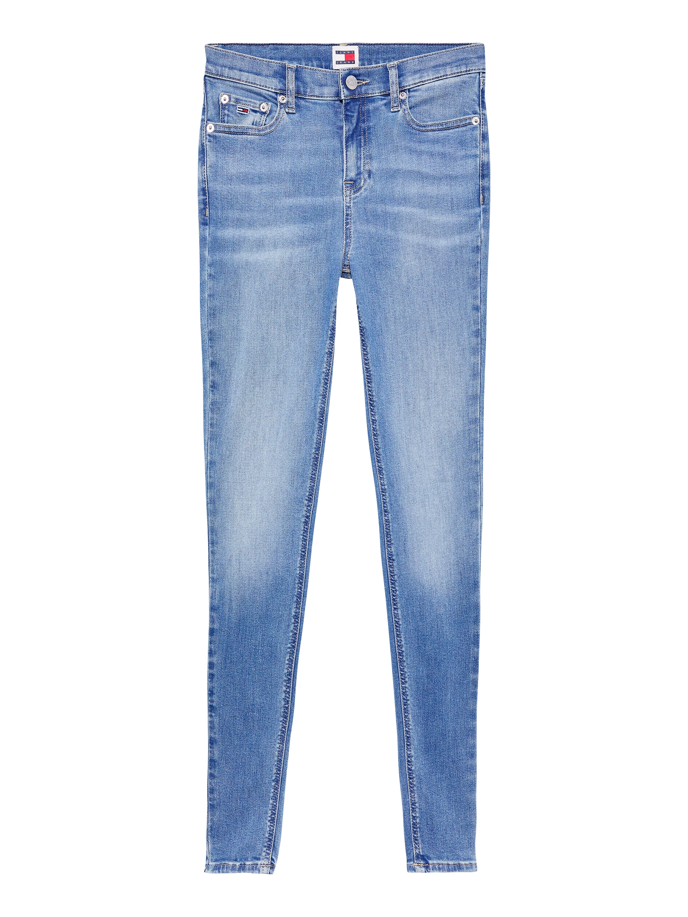 Tommy Jeans Skinny-fit-Jeans »Nora Mid Rise Skinny Fit«, mit Waschung, Logo-Badge