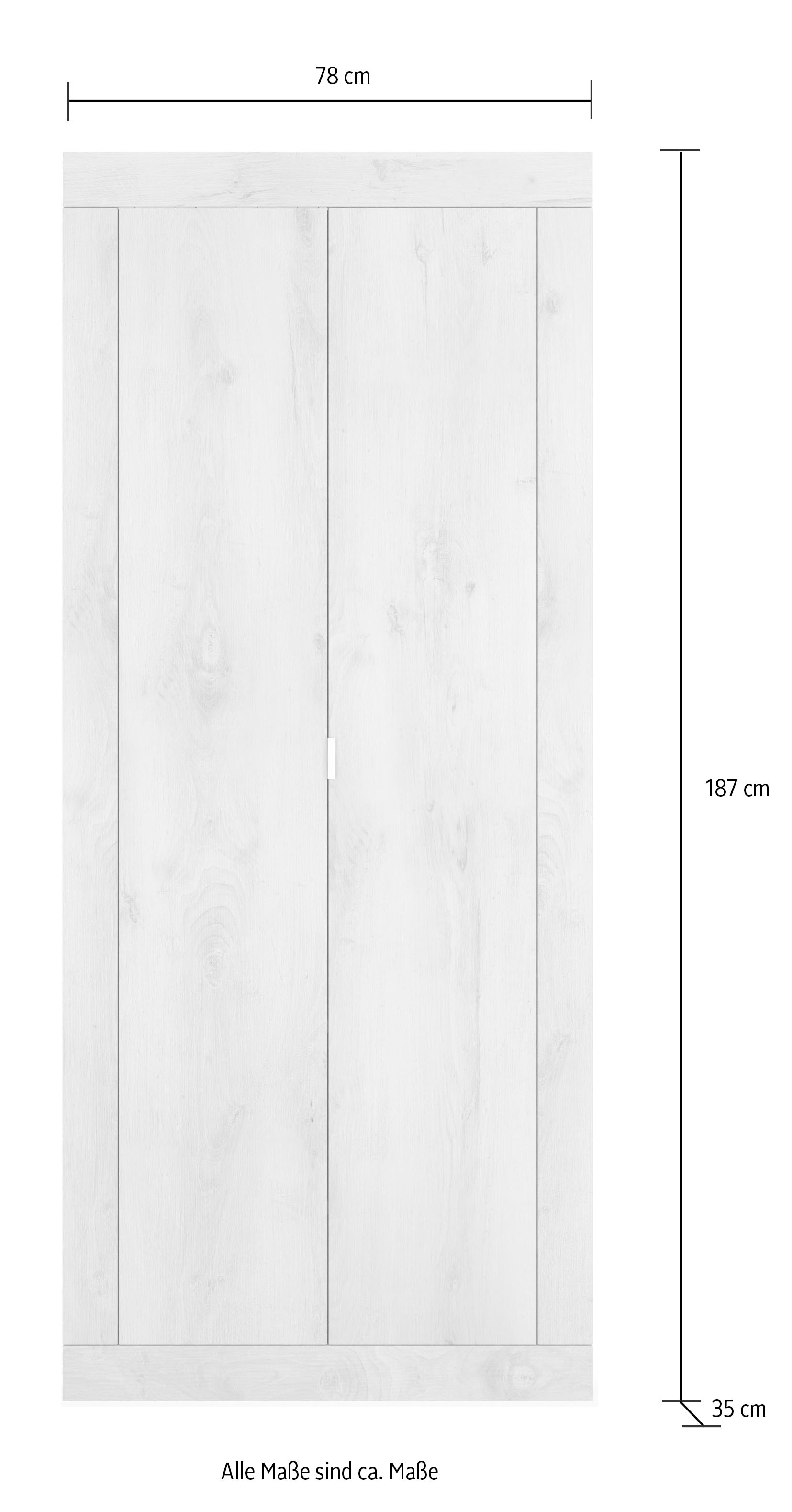 ❤ LC Garderobenschrank »Basic«, Shop 187 cm im Jelmoli-Online Höhe kaufen