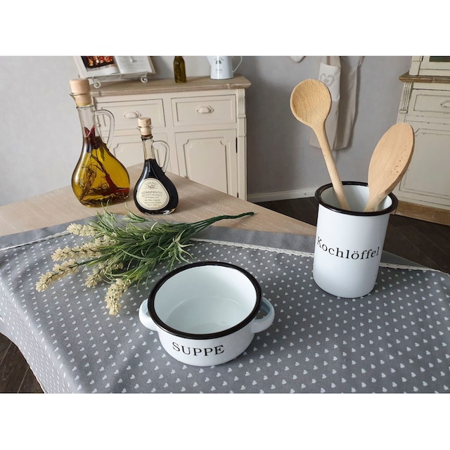 Ambiente Haus Dose »Kochlöffeltopf aus Emaille in Antikweiss«, (1 St.)  online shoppen | Jelmoli-Versand