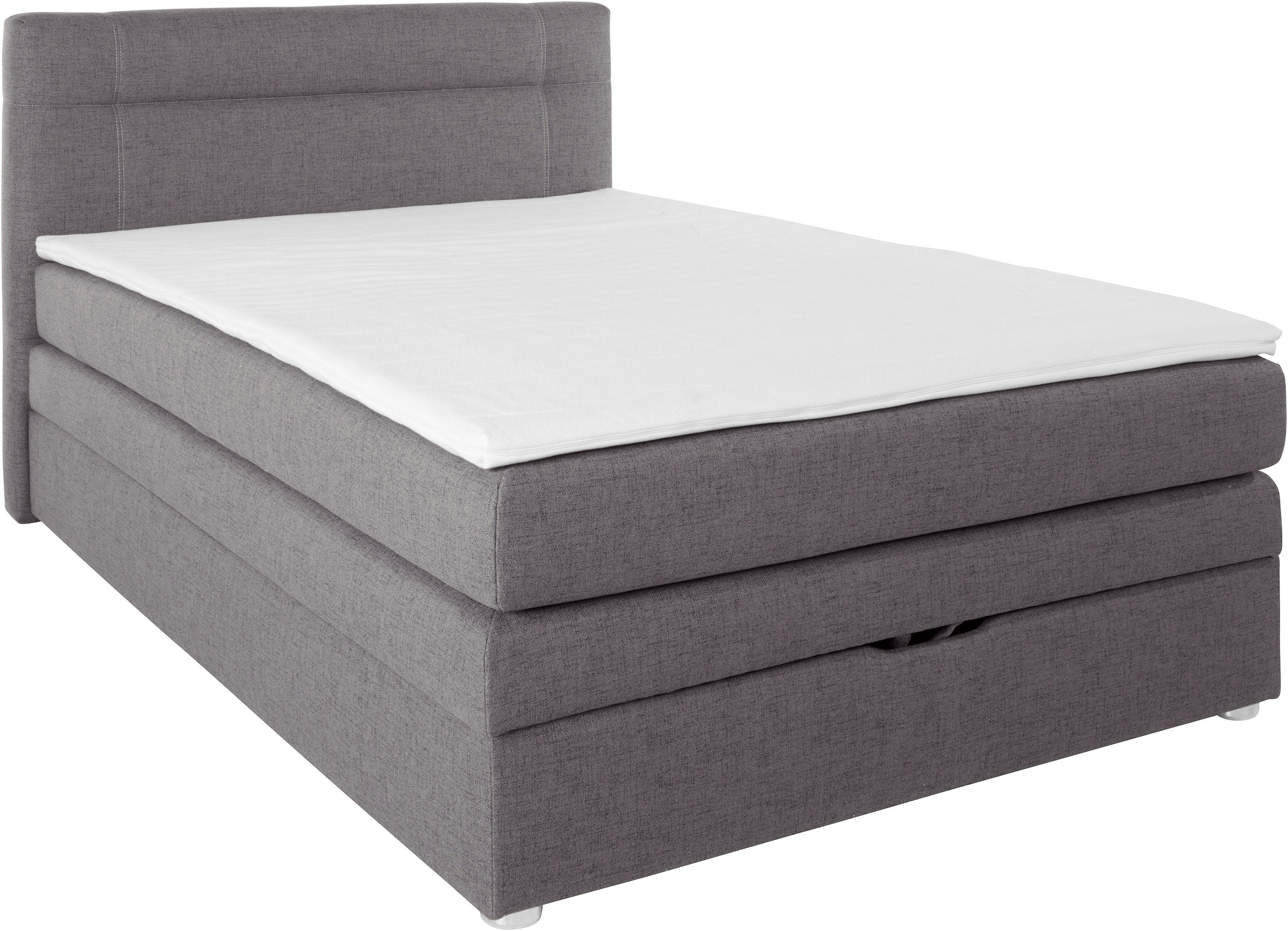 Jockenhöfer Gruppe Boxspringbett "Carmen" mit Bettkasten und Topper, erhältlich in 120 & 140cm Breite