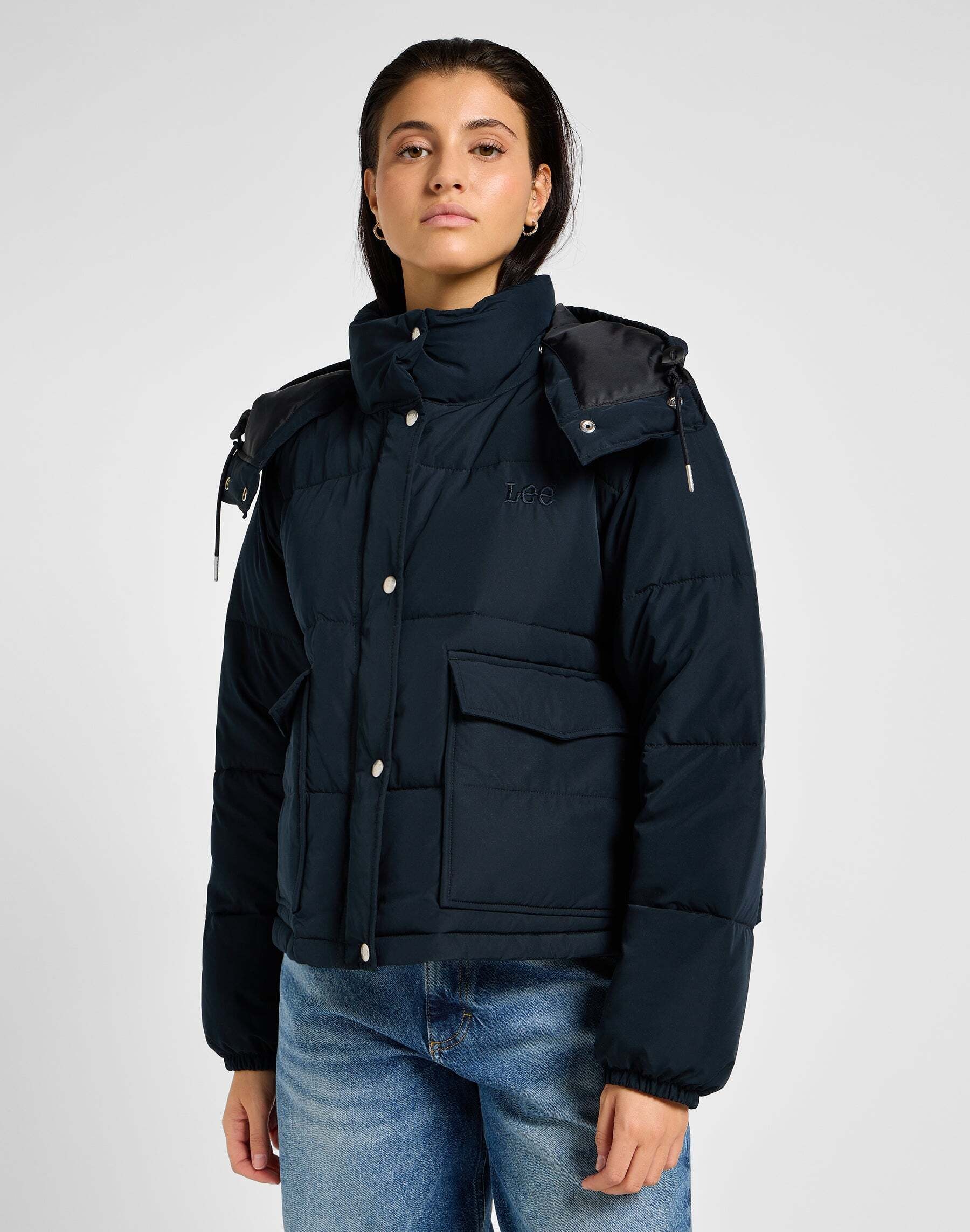 Steppjacke »LEE Steppjacke Hooded Short Puffer«