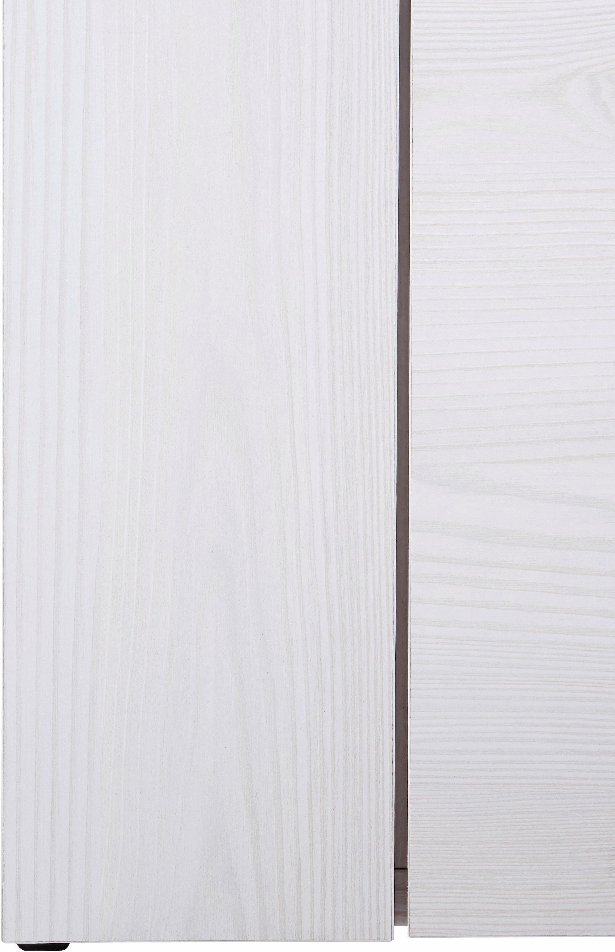 Home affaire Lowboard »Larona, zeitloses TV Board mit 1 Klappe und 2 offenen Fächern«, Breite 140 cm, Fernsehbank, viel Stauraum, dekorative Rahmenoptik