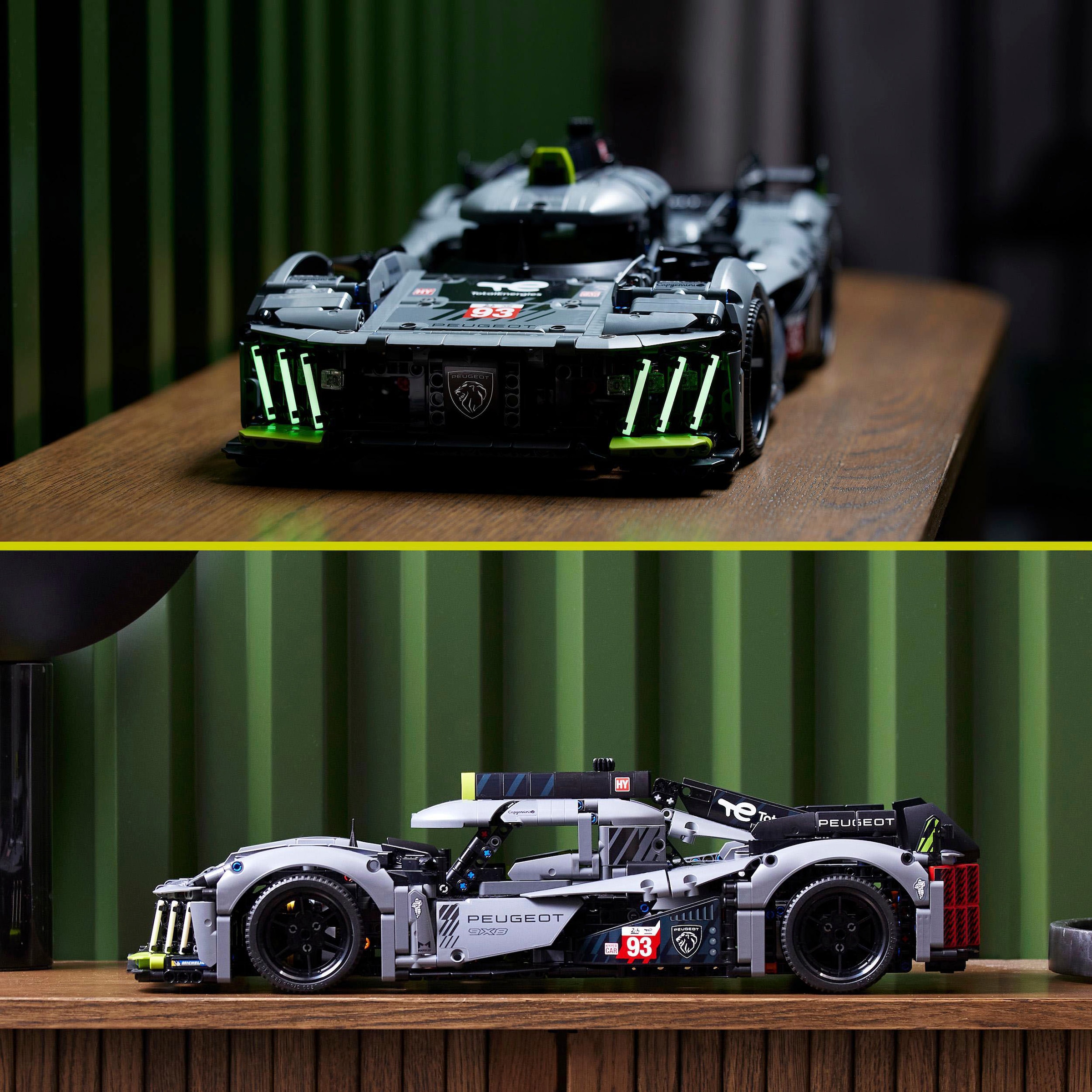 LEGO® Konstruktionsspielsteine »PEUGEOT 9X8 24H Le Mans Hybrid Hypercar (42156), LEGO® Technic«, (1775 St.)