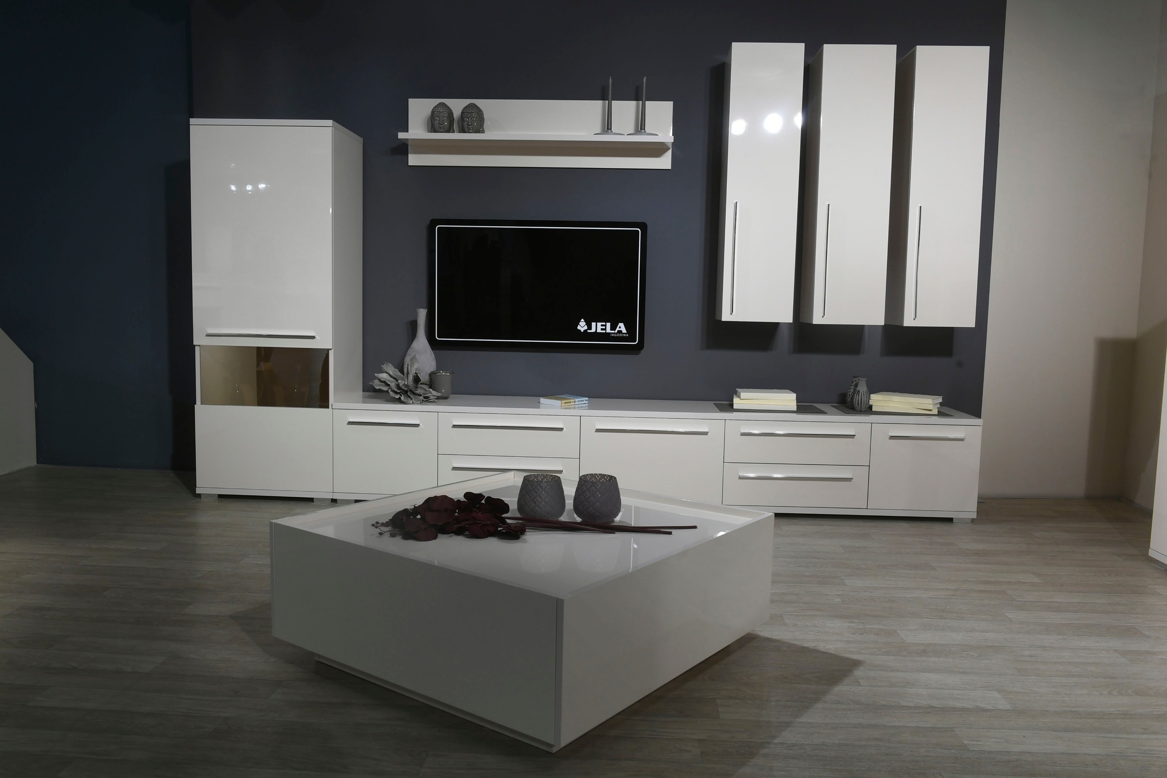 Places of Style Lowboard »Piano TV-Kommode in Breite 165 oder 180 cm mit Soft-Close-Funktion«, Hochglanz UV-lackiert, Br 180 cm mit versch. Tür- und Schubkastenmasse