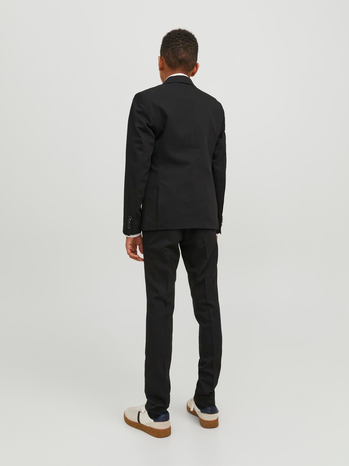 Jack & Jones Junior Kinderanzug »JPRSOLAR elastisch und pflegeleicht für besondere Anlässe«, (Set, 2 tlg.), slim fit, unifarben, modisch, slim fit, Web, Reverskragen
