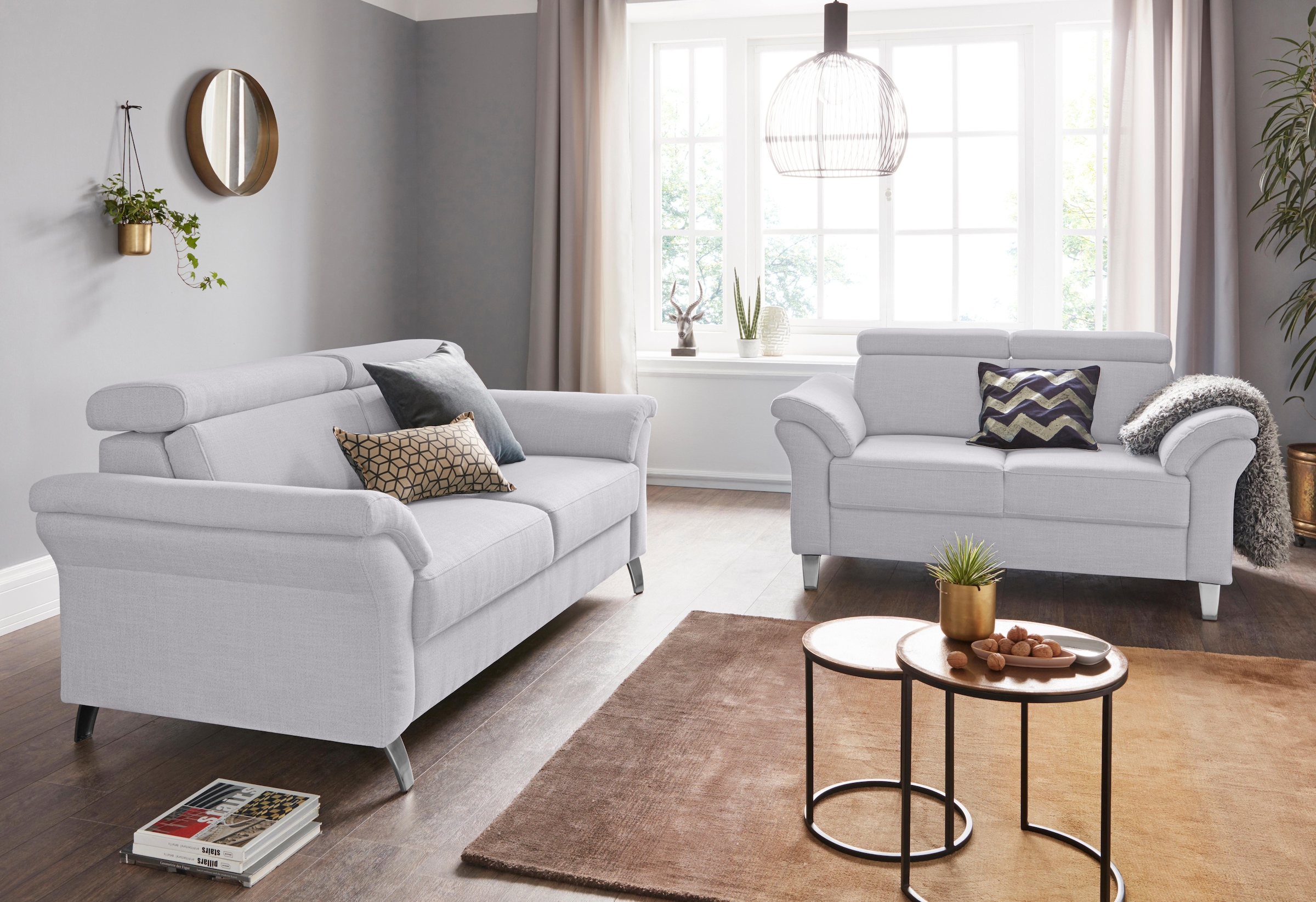 sit&more 2,5-Sitzer »Arngast«, inklusive Federkern und Kopfteilverstellung