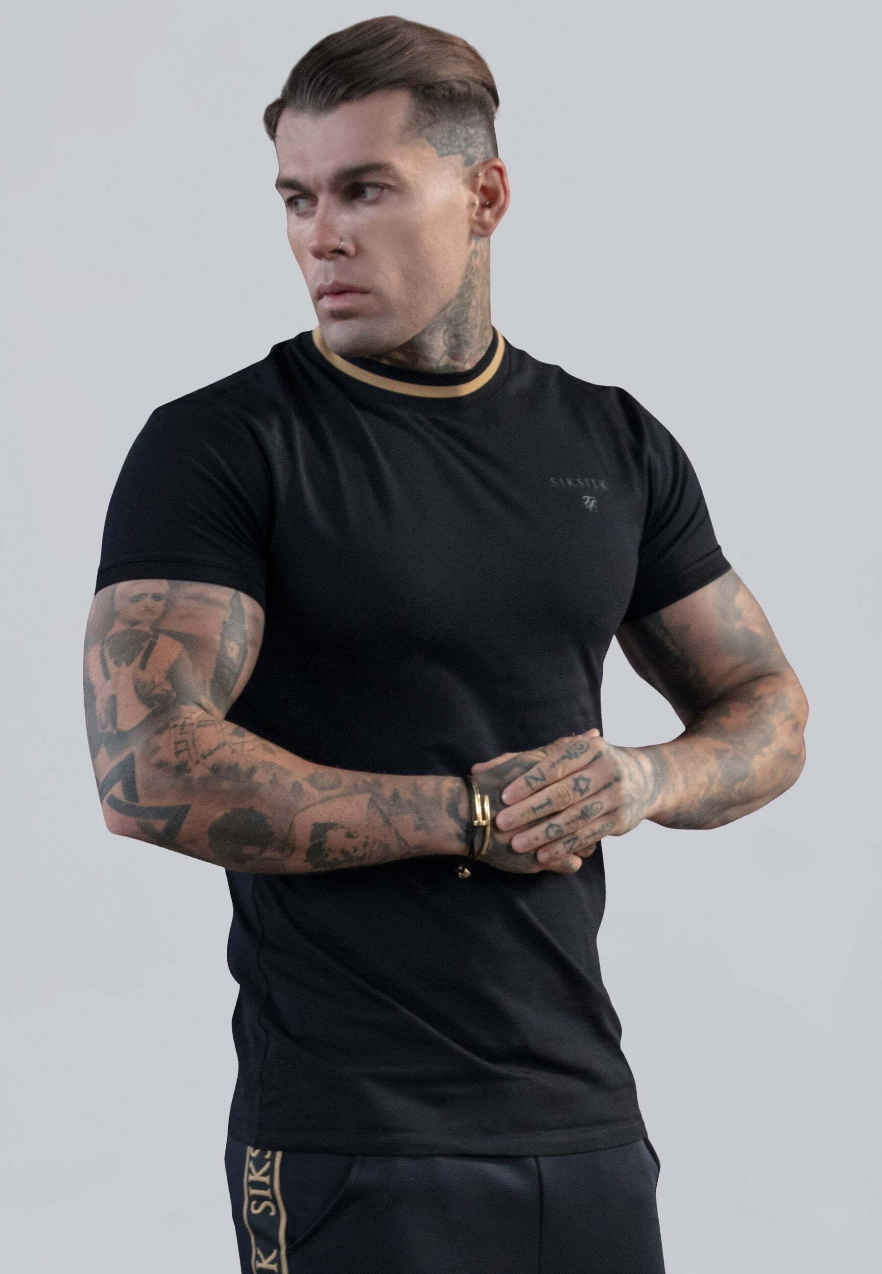 T-Shirt »Siksilk T-Shirt Muscle Fit T-Shirt«