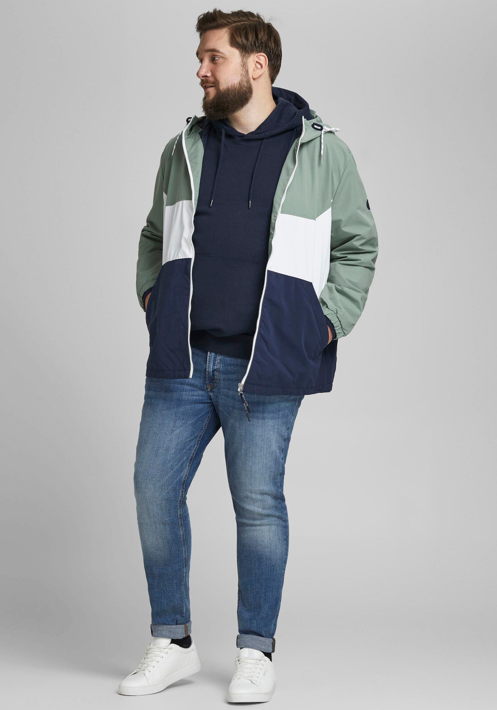 Jack & Jones PlusSize Kapuzensweatshirt »BASIC SWEAT HOOD«, bis Grösse 6XL