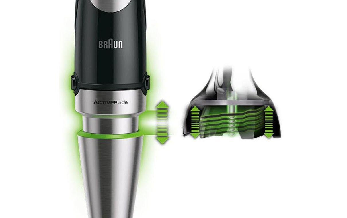 Braun Stabmixer »MultiQuick 9 MQ9047X Edelstahl Schwarz«, 1000 W