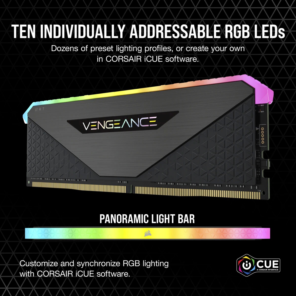 Corsair Arbeitsspeicher »Vengeance RGB, DDR4, 3600MHz 16GB 2x8GB«