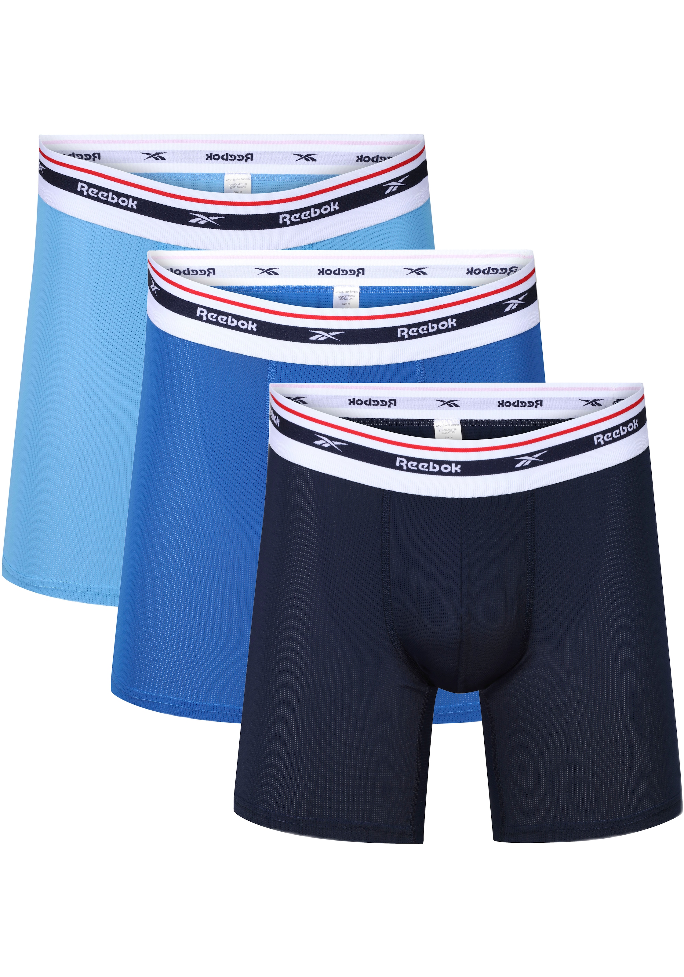 Boxer »Mens RBK Sports Trunks Med FINLO«, (3er Pack), mit elastischem Logobund