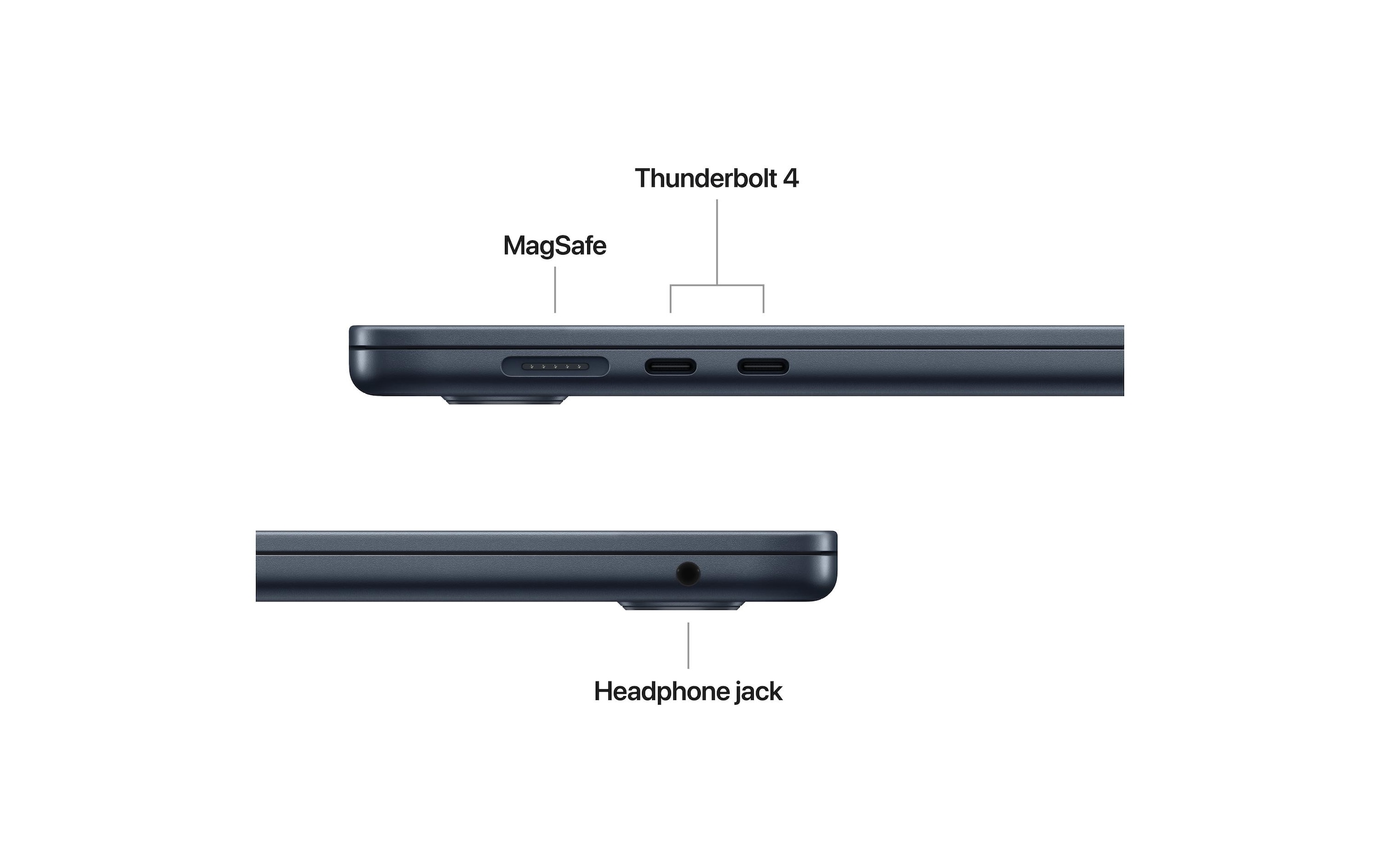 Apple Notebook »Air 15 2025 M4 10C GPU / 16 GB / 512 GB Midnight«